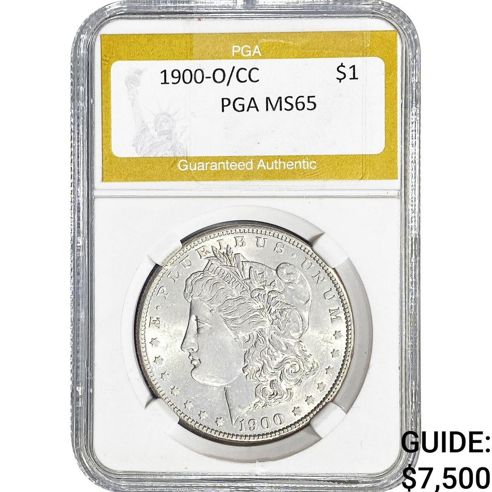 1900-O/CC Morgan Silver Dollar PGA MS65 (1 of 2)