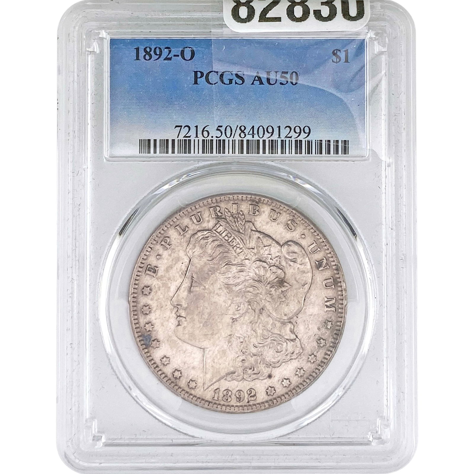 1892-O Morgan Silver Dollar PCGS AU50 (1 of 2)
