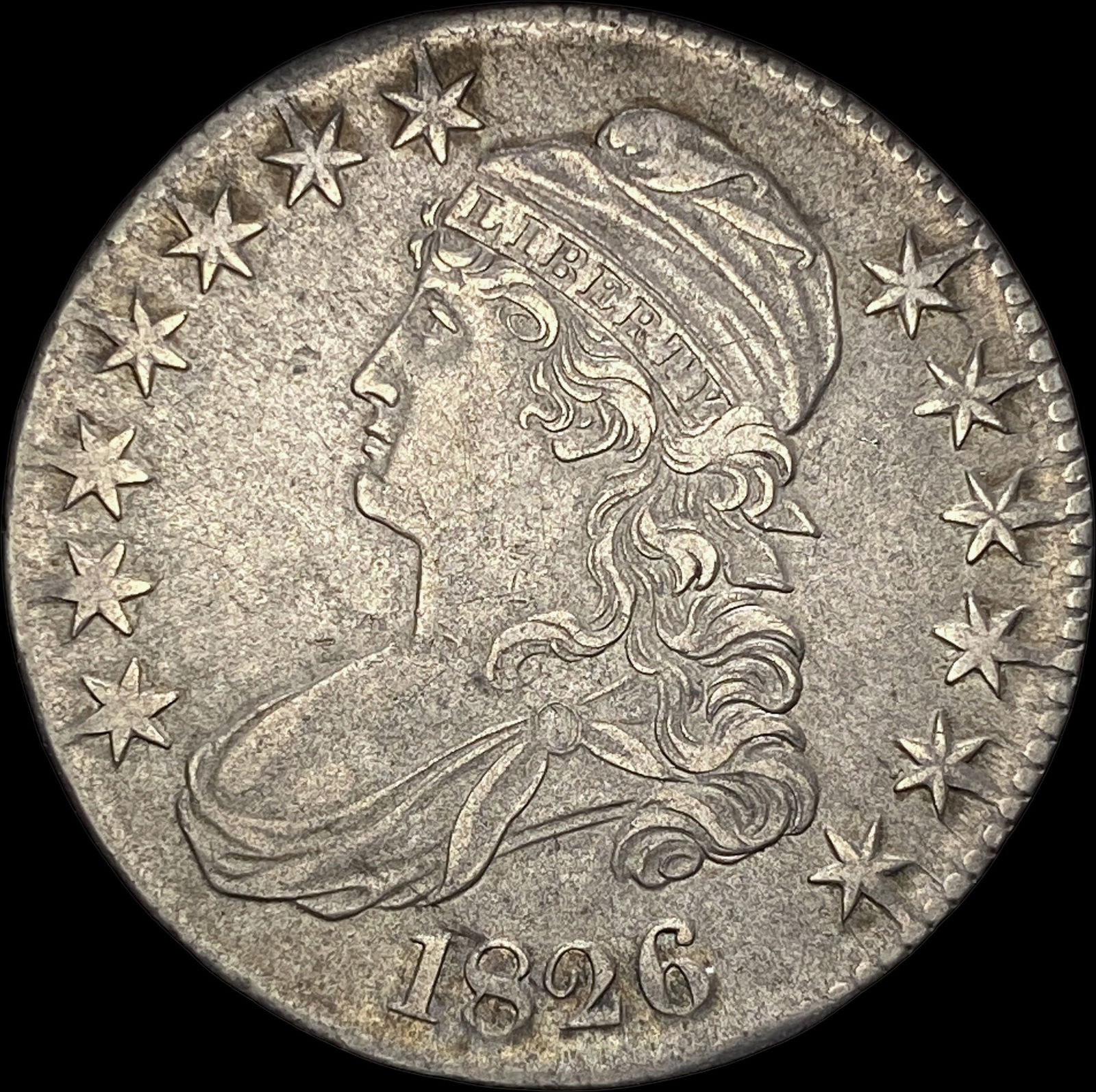 1826 Capped Bust Half Dollar NEARLY UNCIRCULATED (1 of 2)