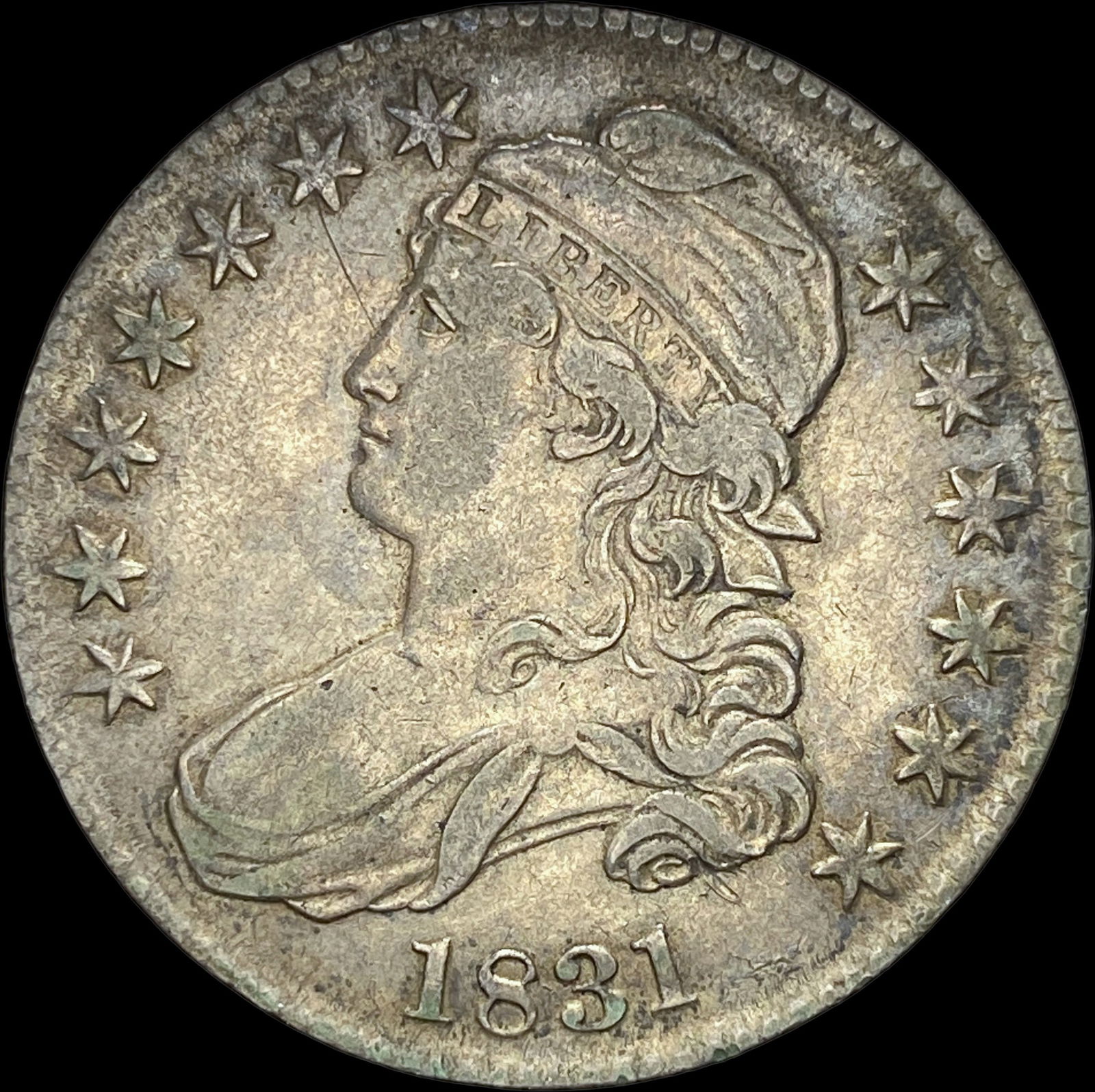 1831 Capped Bust Half Dollar NEARLY UNCIRCULATED (1 of 2)