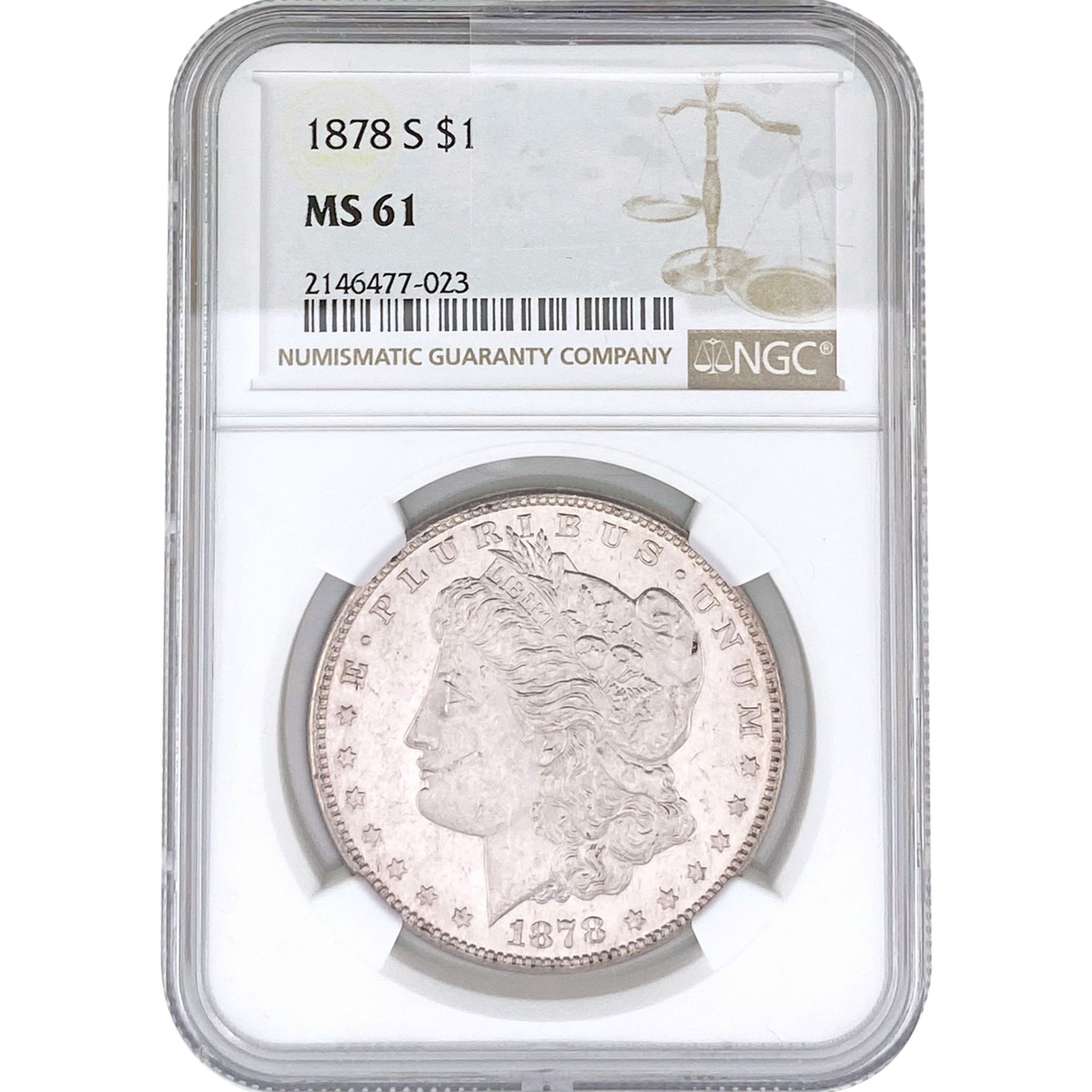 1878-S Morgan Silver Dollar NGC MS61 (1 of 2)