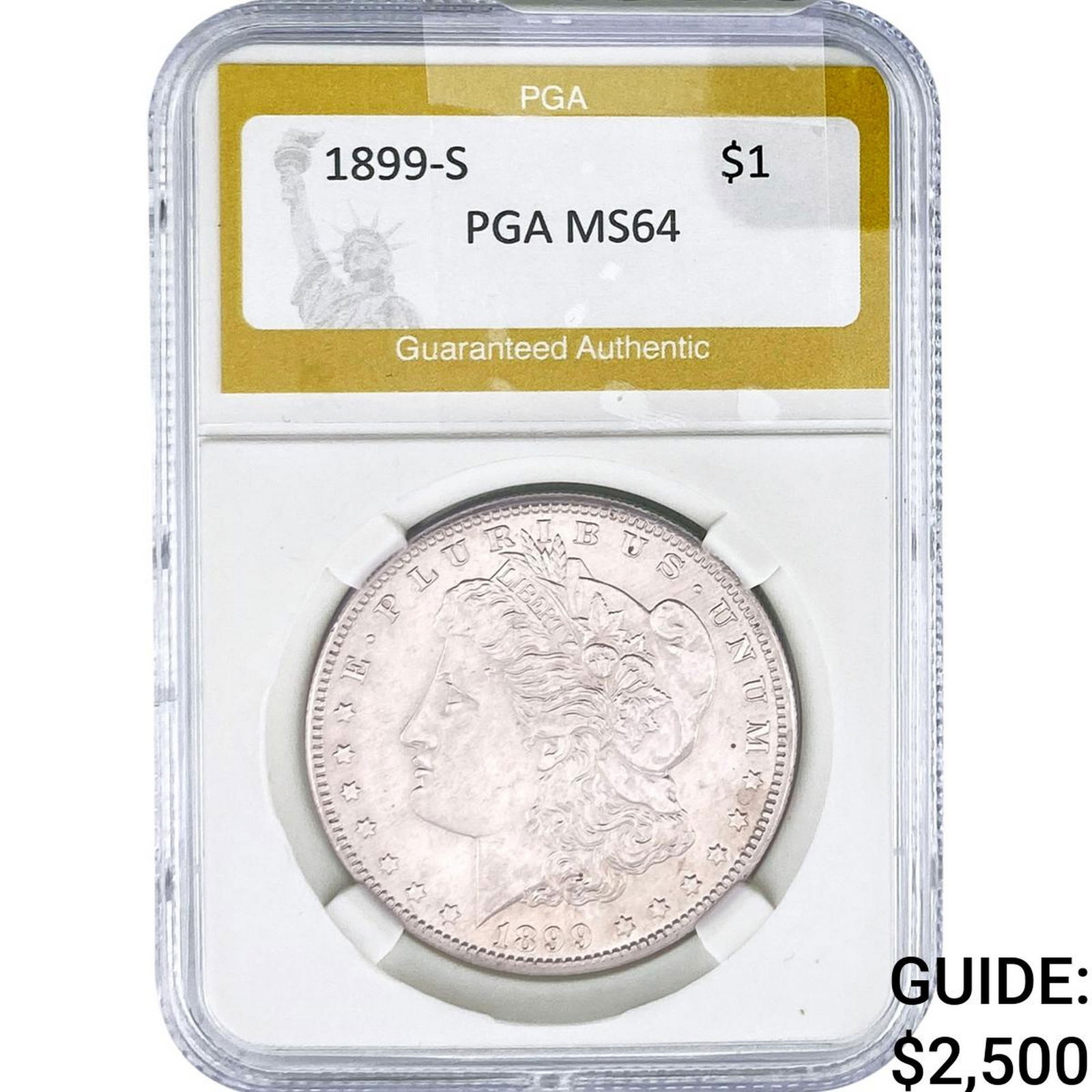 1899-S Morgan Silver Dollar PGA MS64 (1 of 2)