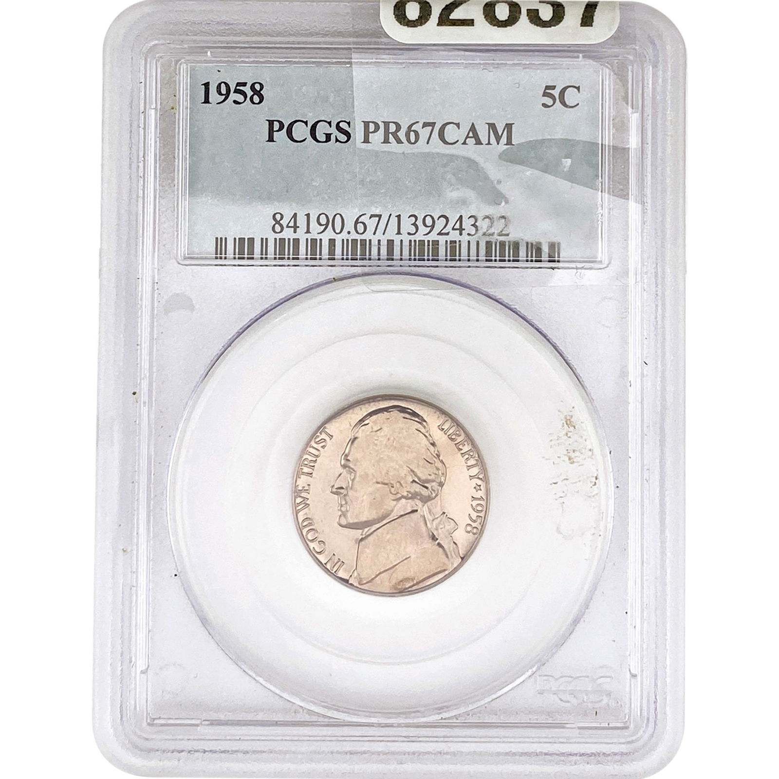 1958 Jefferson Nickel PCGS PR67 DCAM (1 of 2)