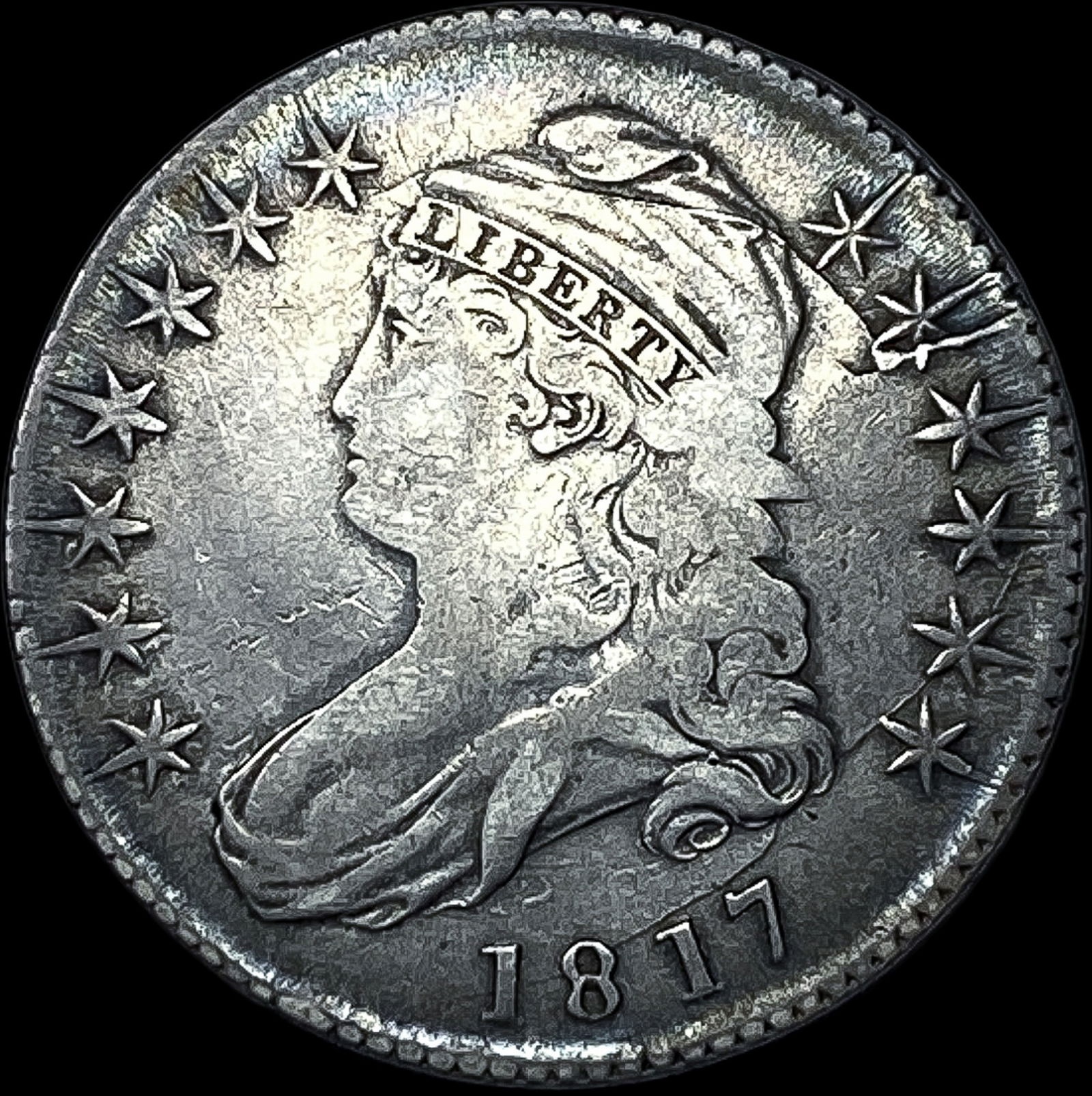 1817 Capped Bust Half Dollar NEARLY UNCIRCULATED (1 of 2)