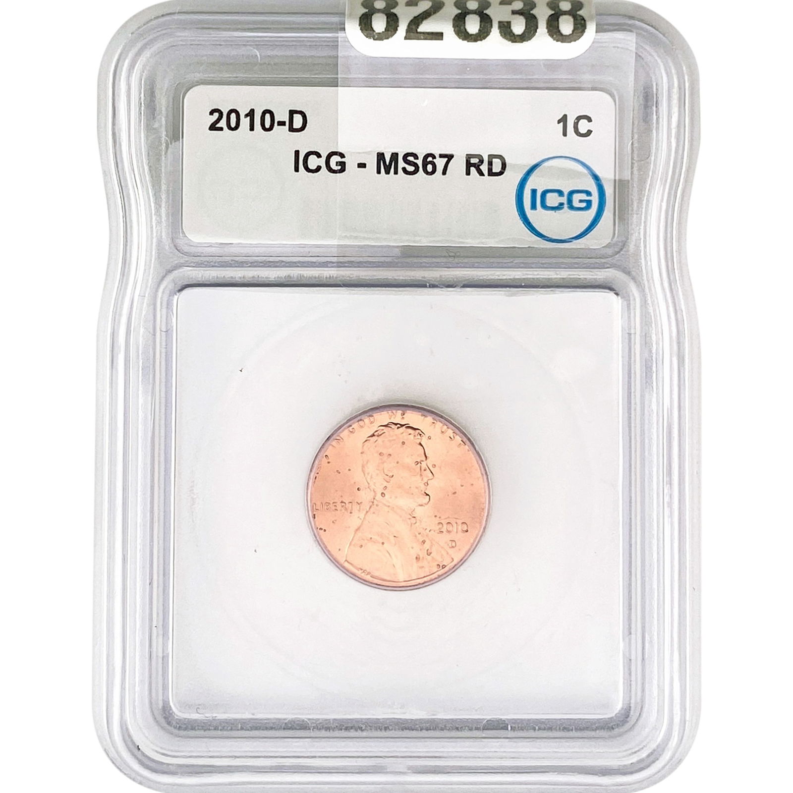 2010-D Lincoln Shield Penny ICG MS67 RD (1 of 2)