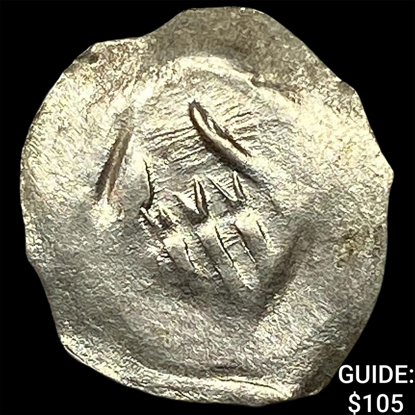 1250-1300 Germany Silver Hand Heller NEARLY UNCIRCULATED: 1250-1300 Germany Silver Hand Heller NEARLY UNCIRCULATED