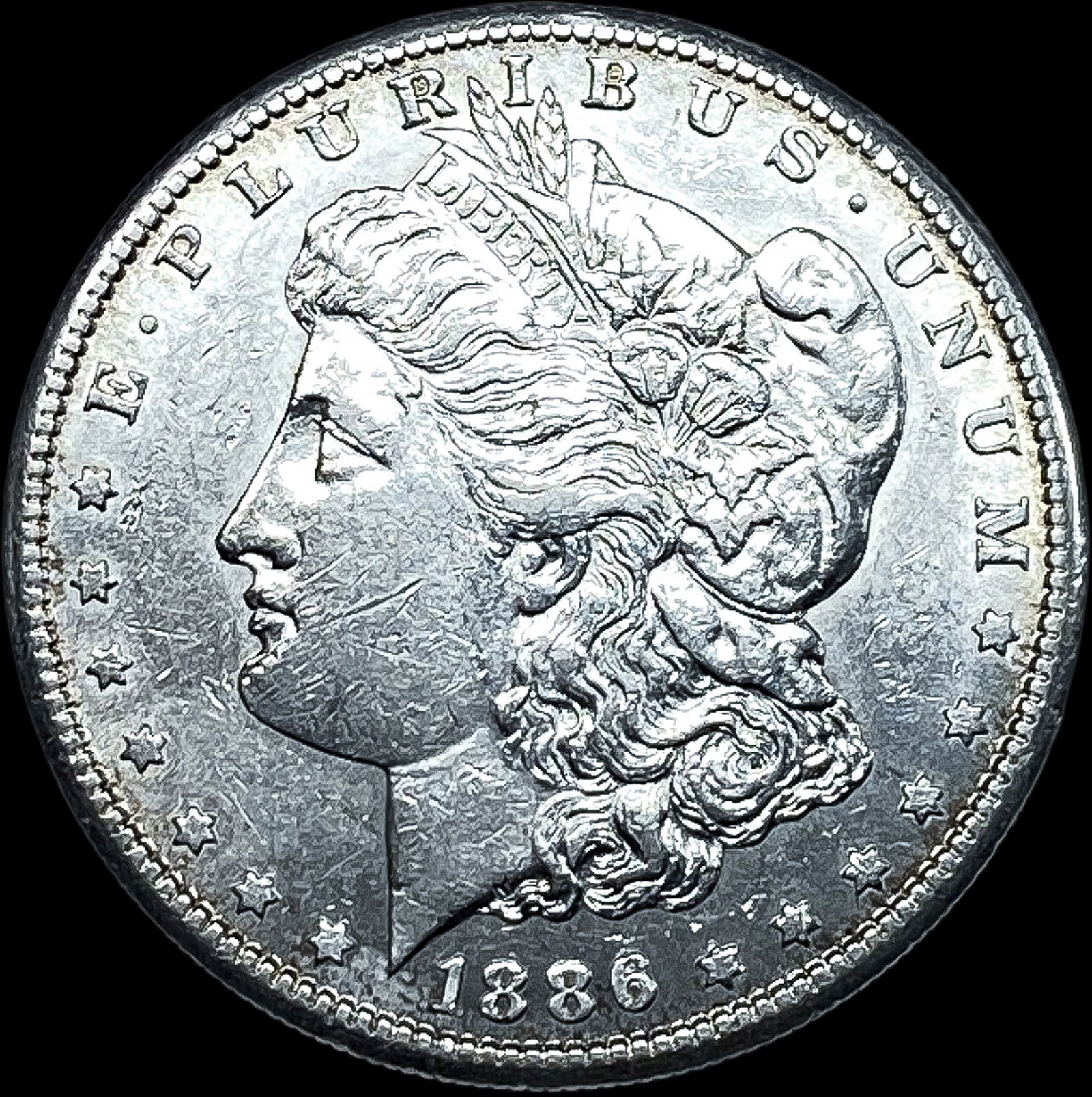 1886-S Silver Morgan Dollar CHOICE AU (1 of 2)