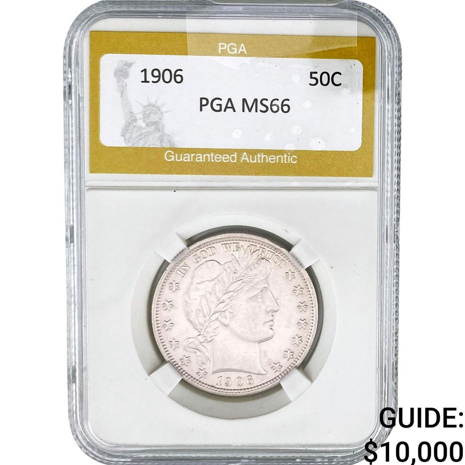 1906 Barber Half Dollar PGA MS66 (1 of 2)