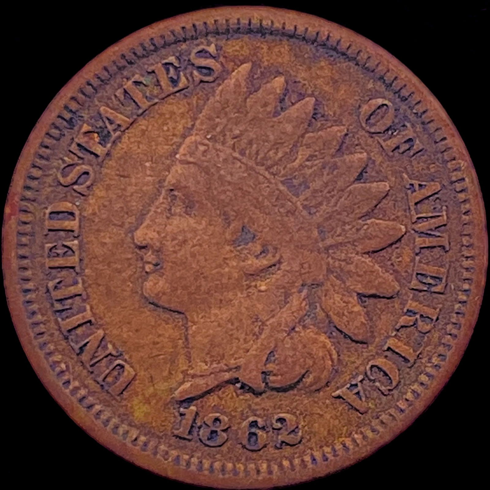 1862 Indian Head Cent CHOICE AU (1 of 2)