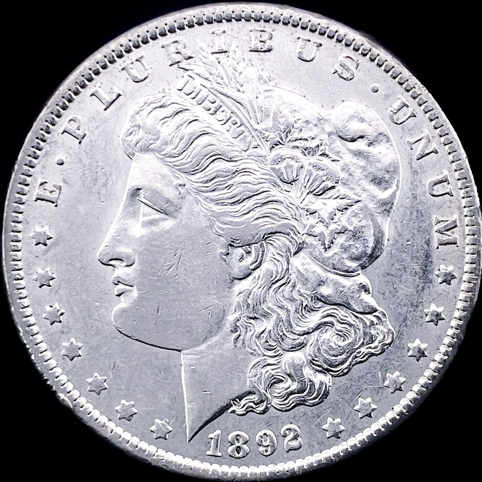 1892 Silver Morgan Dollar CLOSELY UNCIRCULATED (1 of 2)