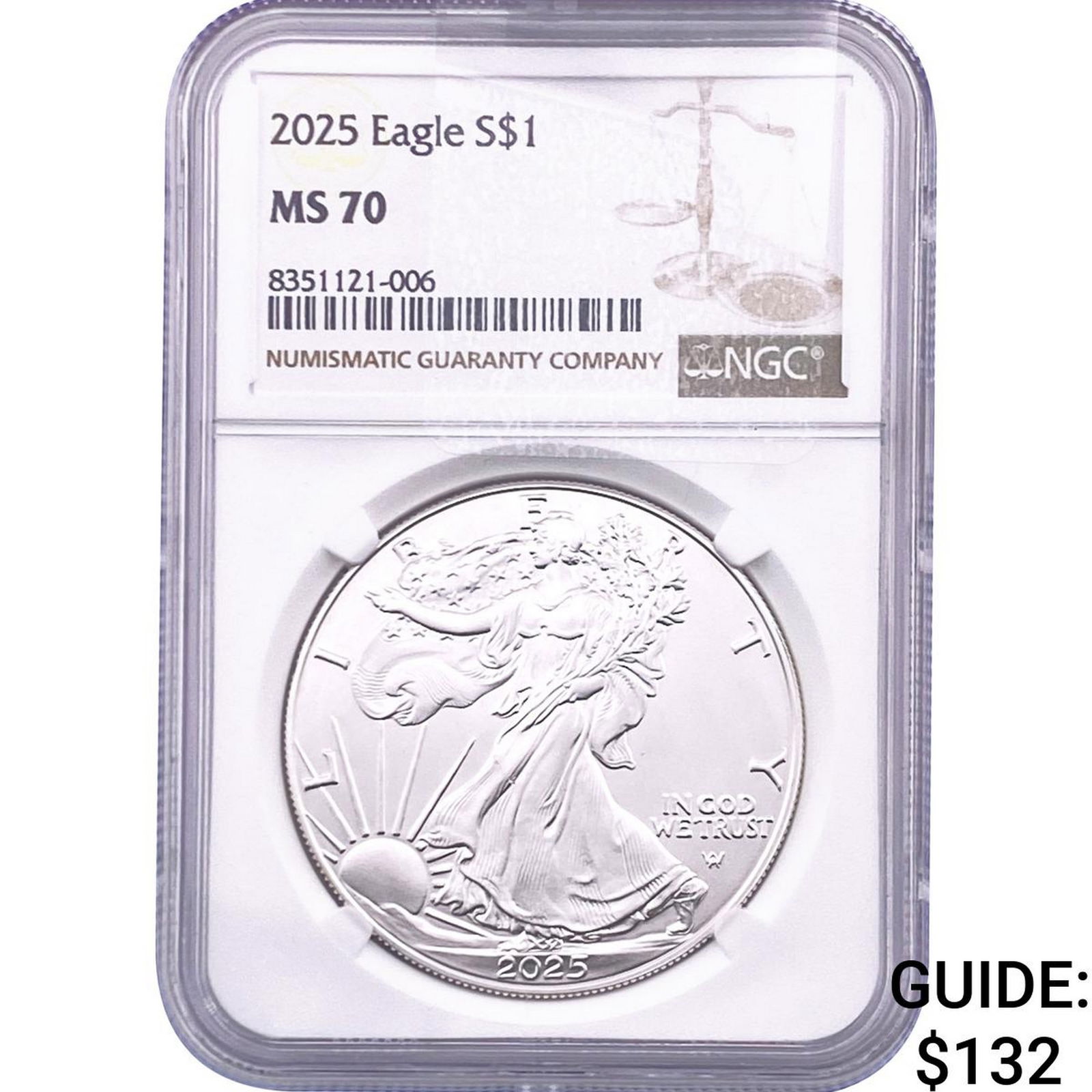 2025 Silver Eagle NGC MS70 (1 of 2)