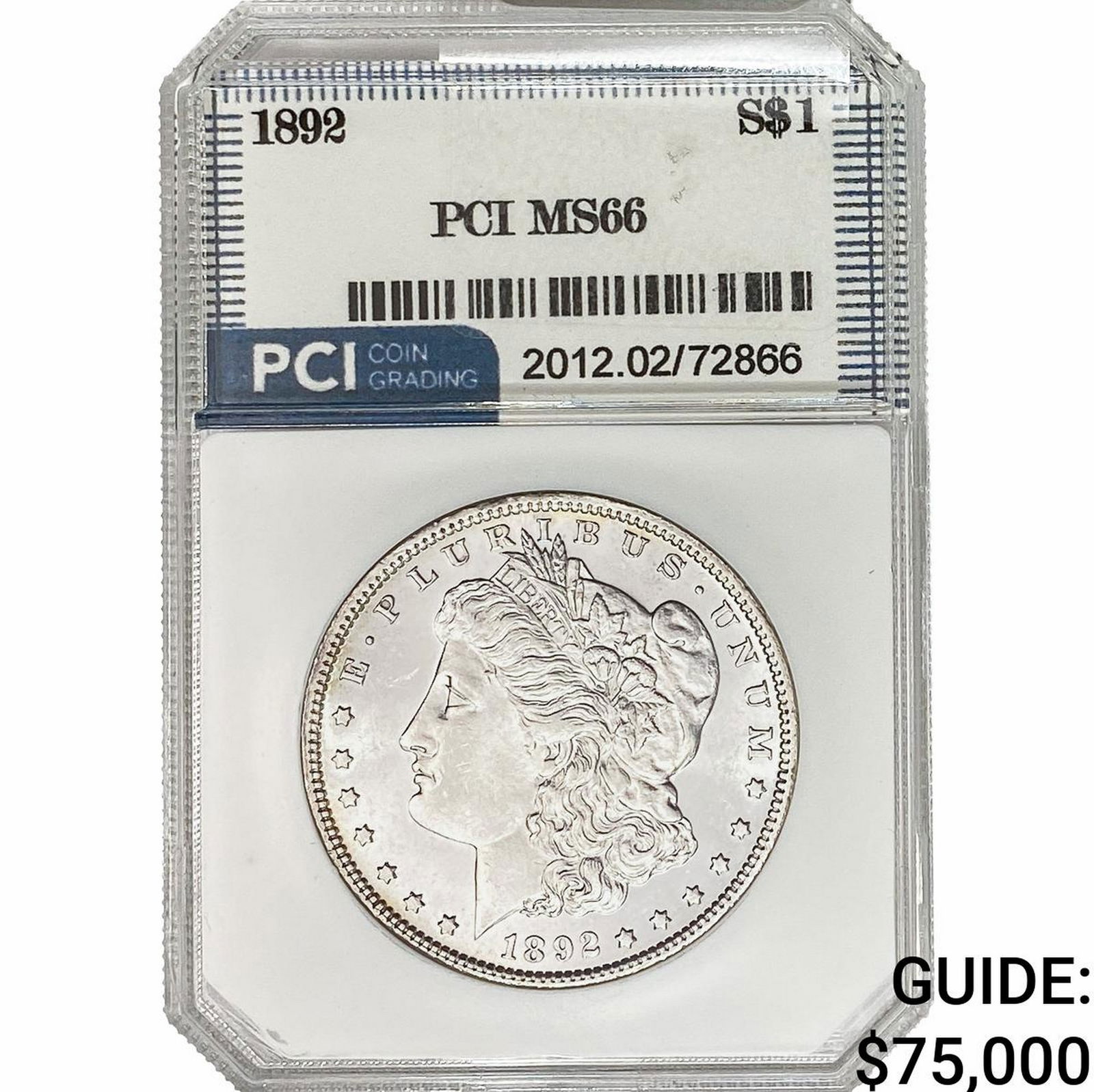 1892 Morgan Silver Dollar PCI MS66 (1 of 2)