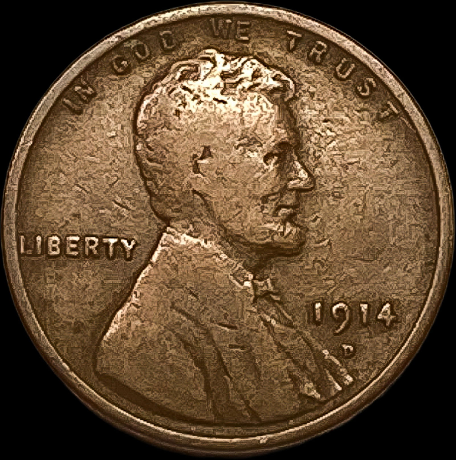1914-D Lincoln Wheat Cent LIGHTLY CIRCULATED (1 of 2)