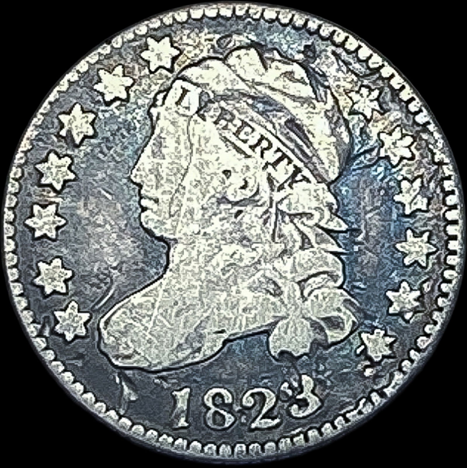 1823 Capped Bust Dime NICELY CIRCULATED (1 of 2)