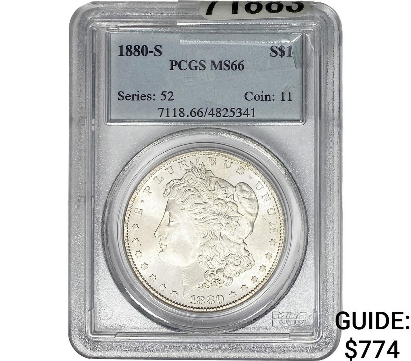 1880-S Morgan Silver Dollar PCGS MS66 (1 of 2)