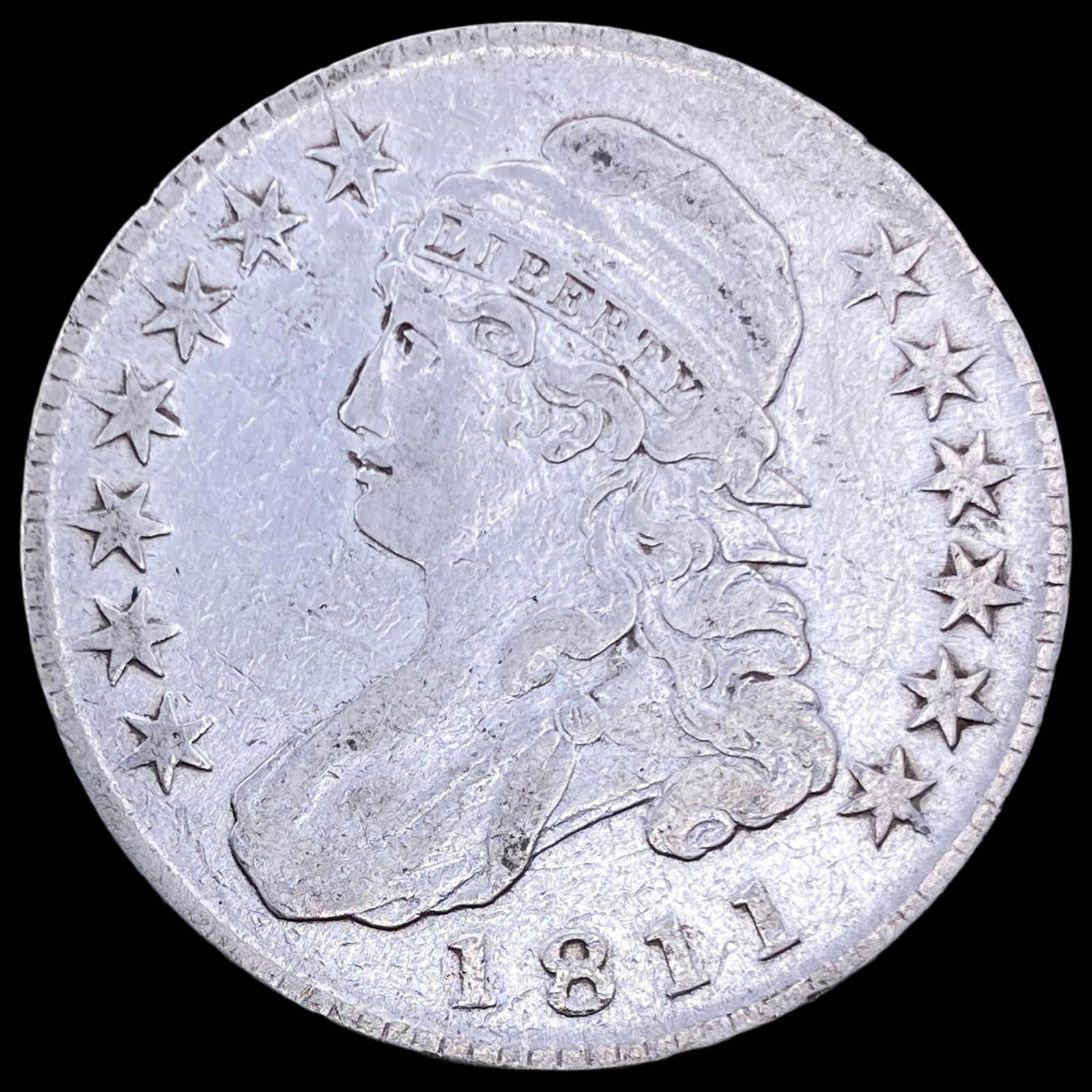 1811 Capped Bust Half Dollar NEARLY UNCIRCULATED (1 of 2)