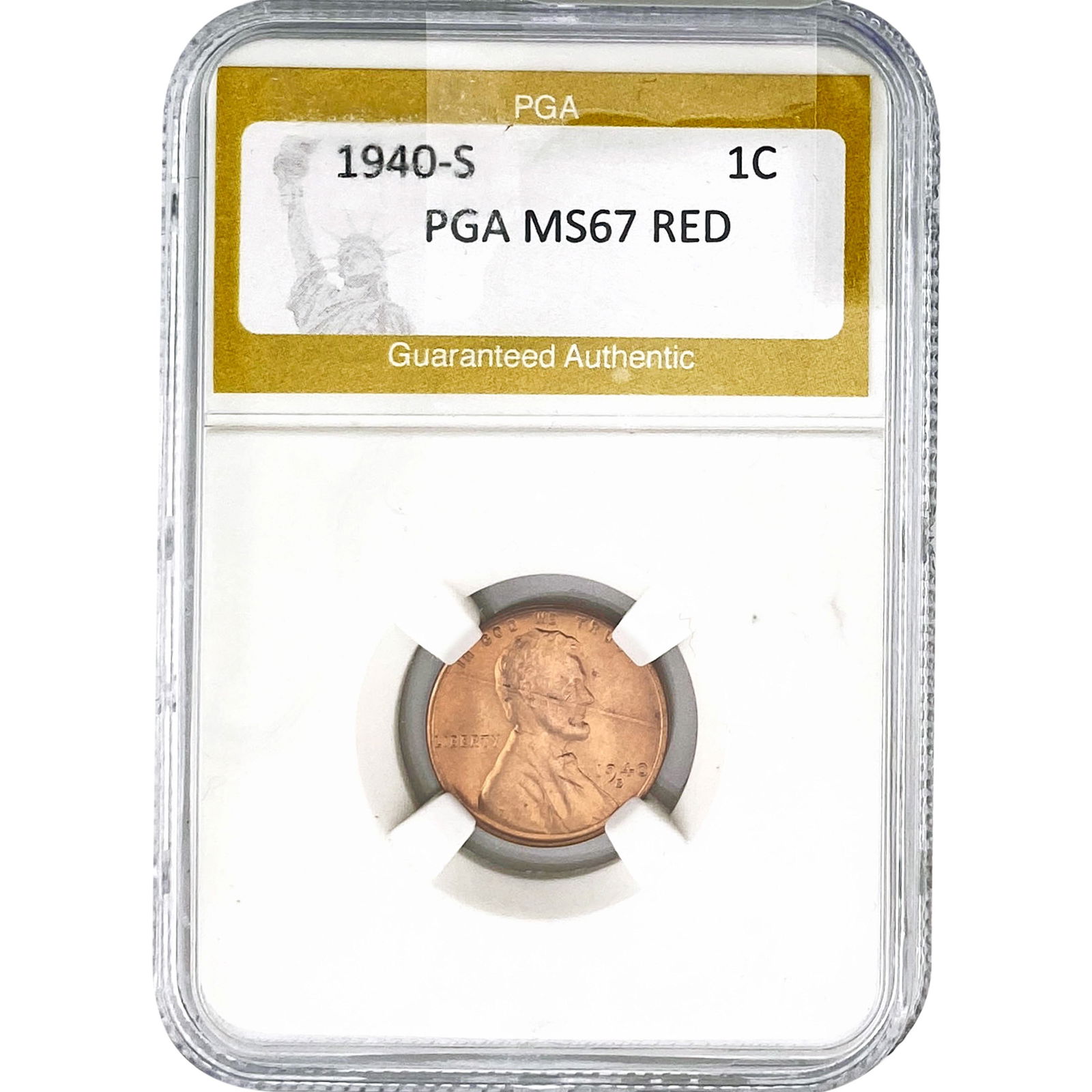 1940-S Wheat Cent PGA MS67 RED (1 of 2)