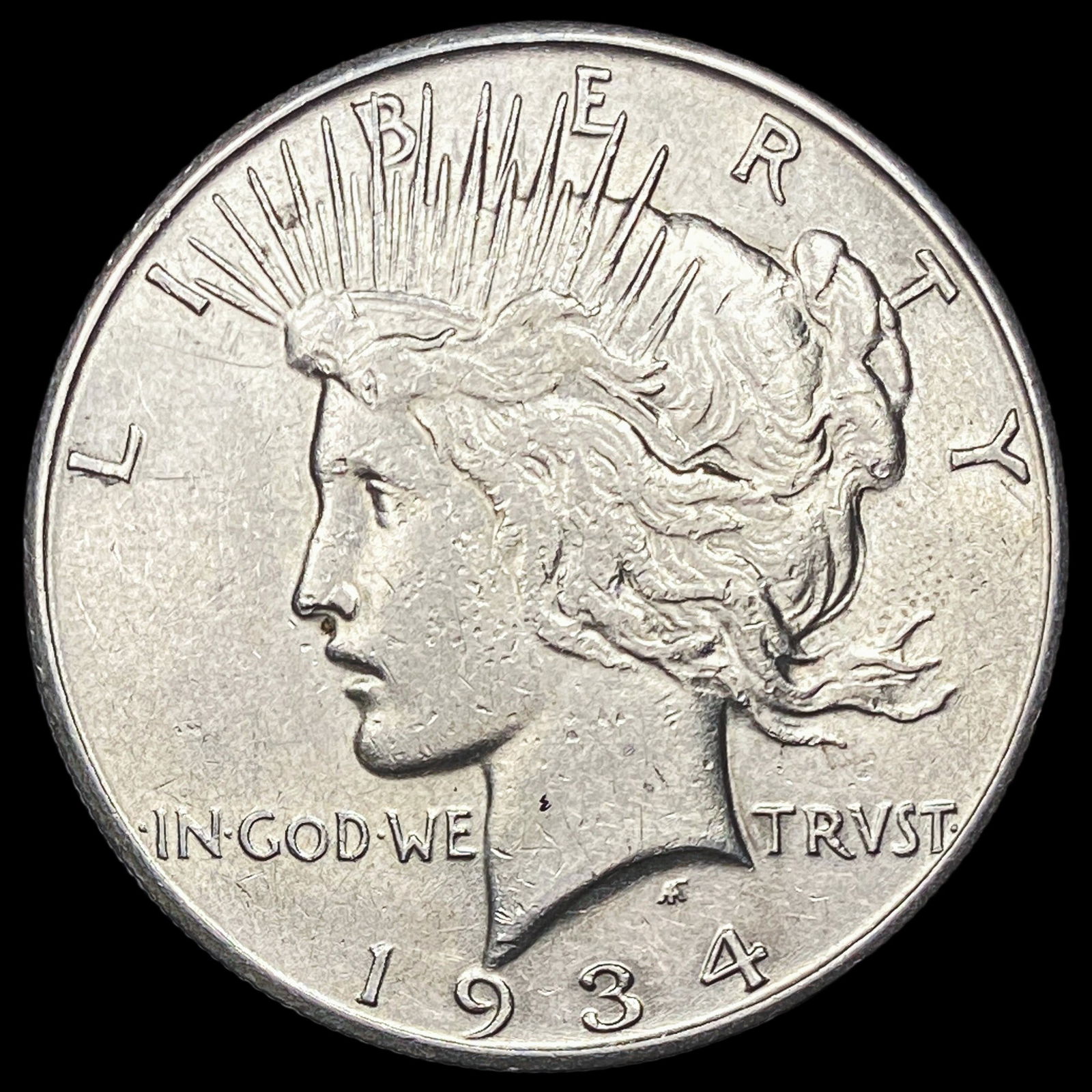 1934-S Silver Peace Dollar CLOSELY UNCIRCULATED (1 of 2)