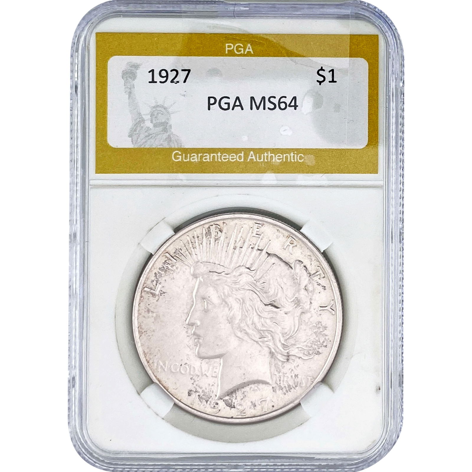 1927 Silver Peace Dollar PGA MS64 (1 of 2)