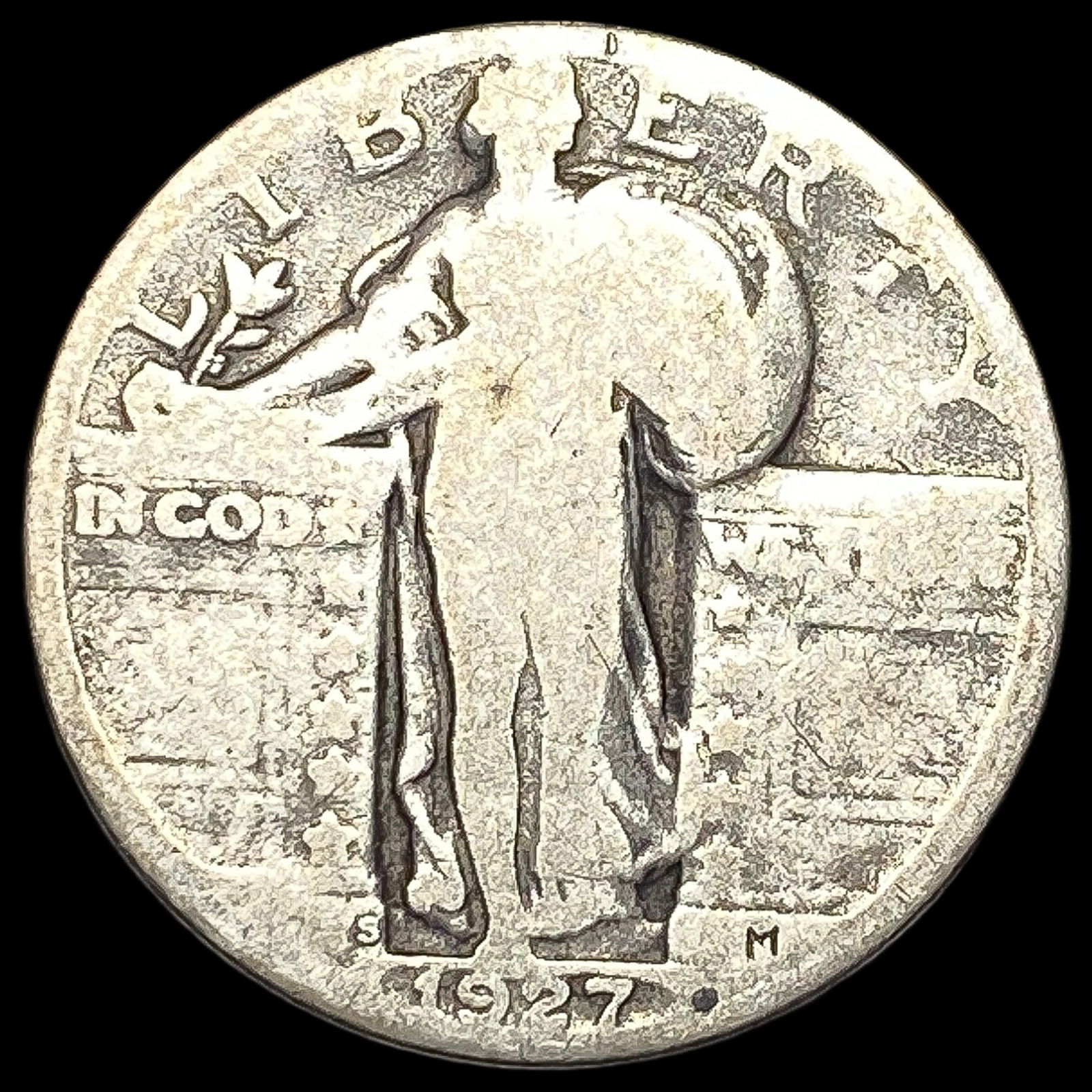 1927-D Silver Standing Liberty Quarter NICELY CIRCULATED (1 of 2)