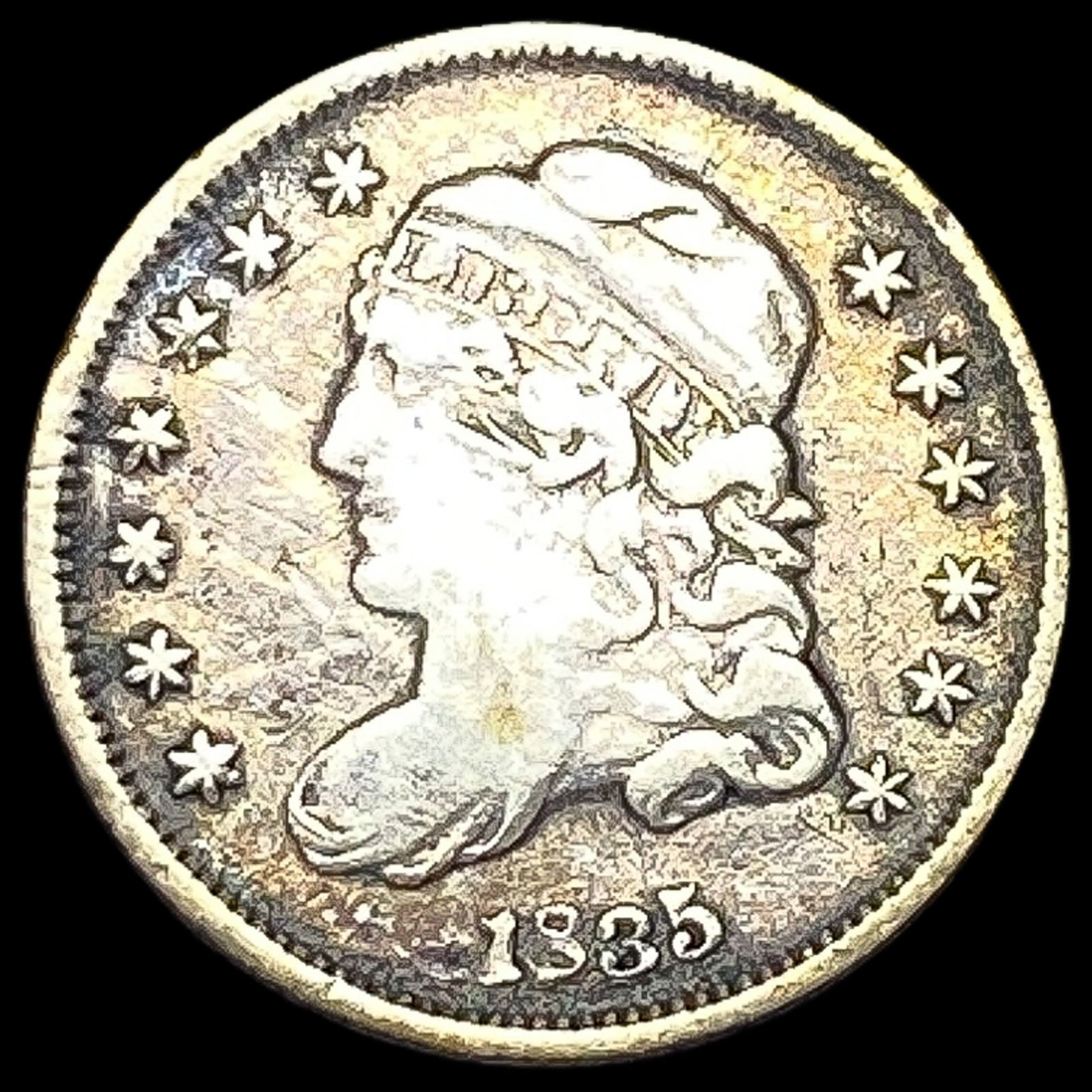 1835 Capped Bust Half Dime ABOUT UNCIRCULATED (1 of 2)