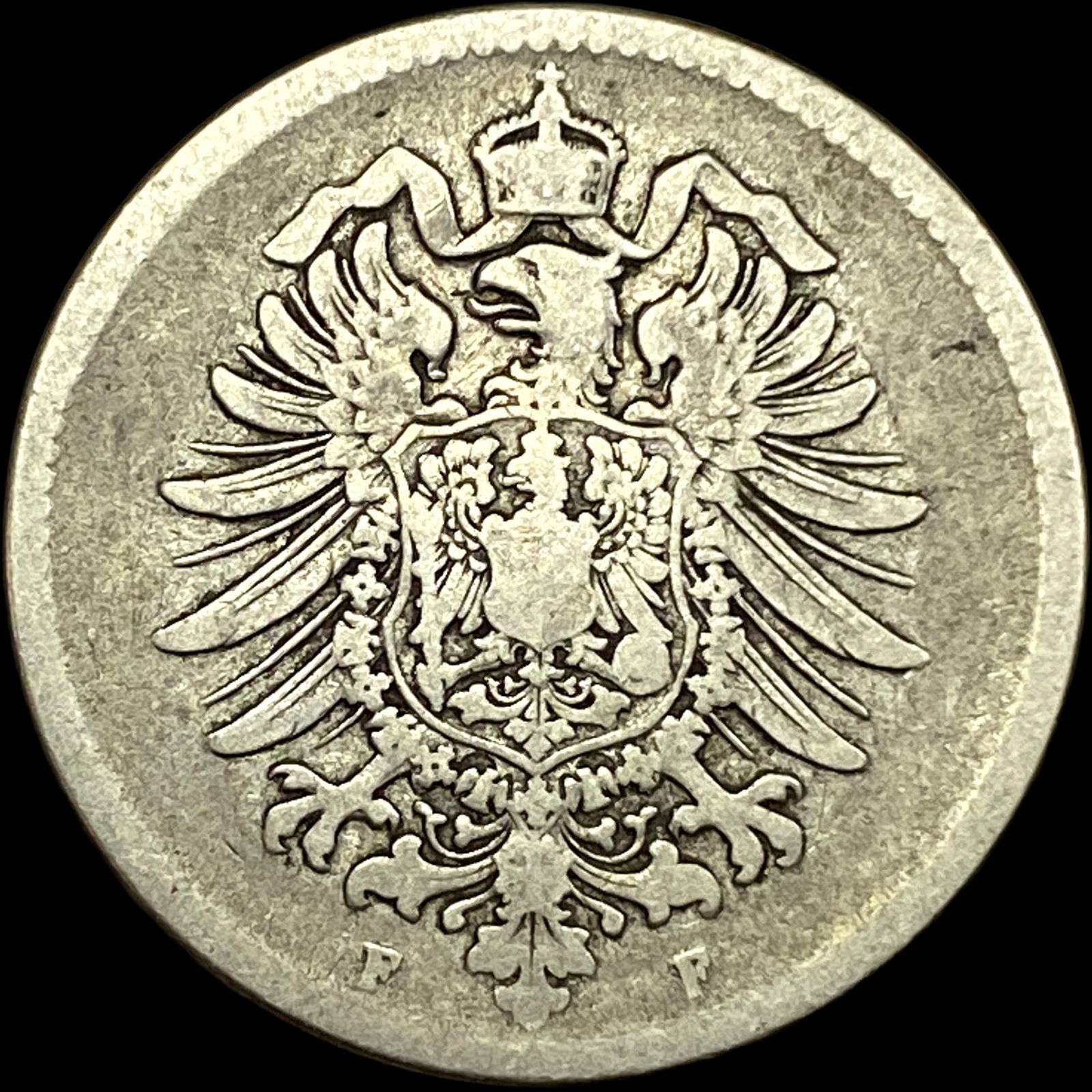 1876-F Germany Silver 1 Reichsmark NEARLY UNCIRCULATED (1 of 2)