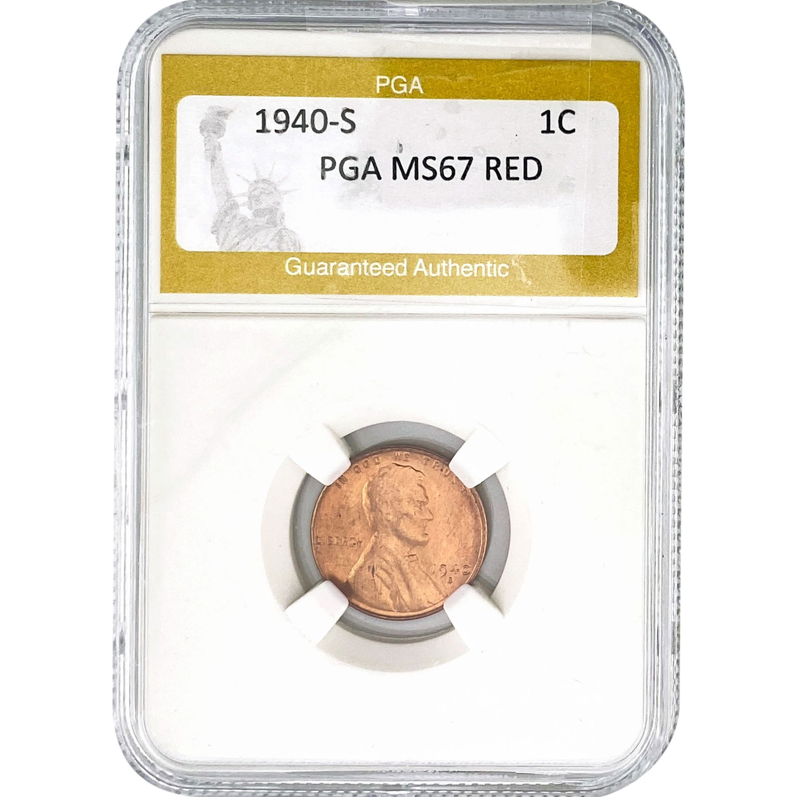 1940-S Wheat Cent PGA MS67 RED (1 of 2)