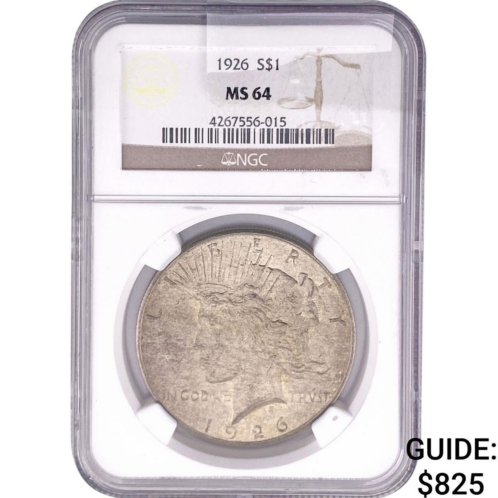 1926 Silver Peace Dollar NGC MS64 (1 of 2)
