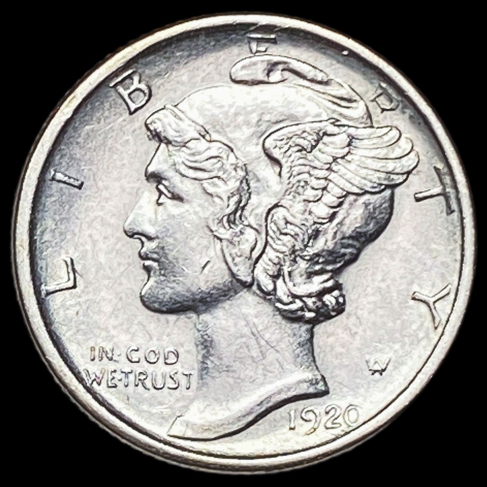 1920-D Silver Mercury Dime UNCIRCULATED (1 of 2)