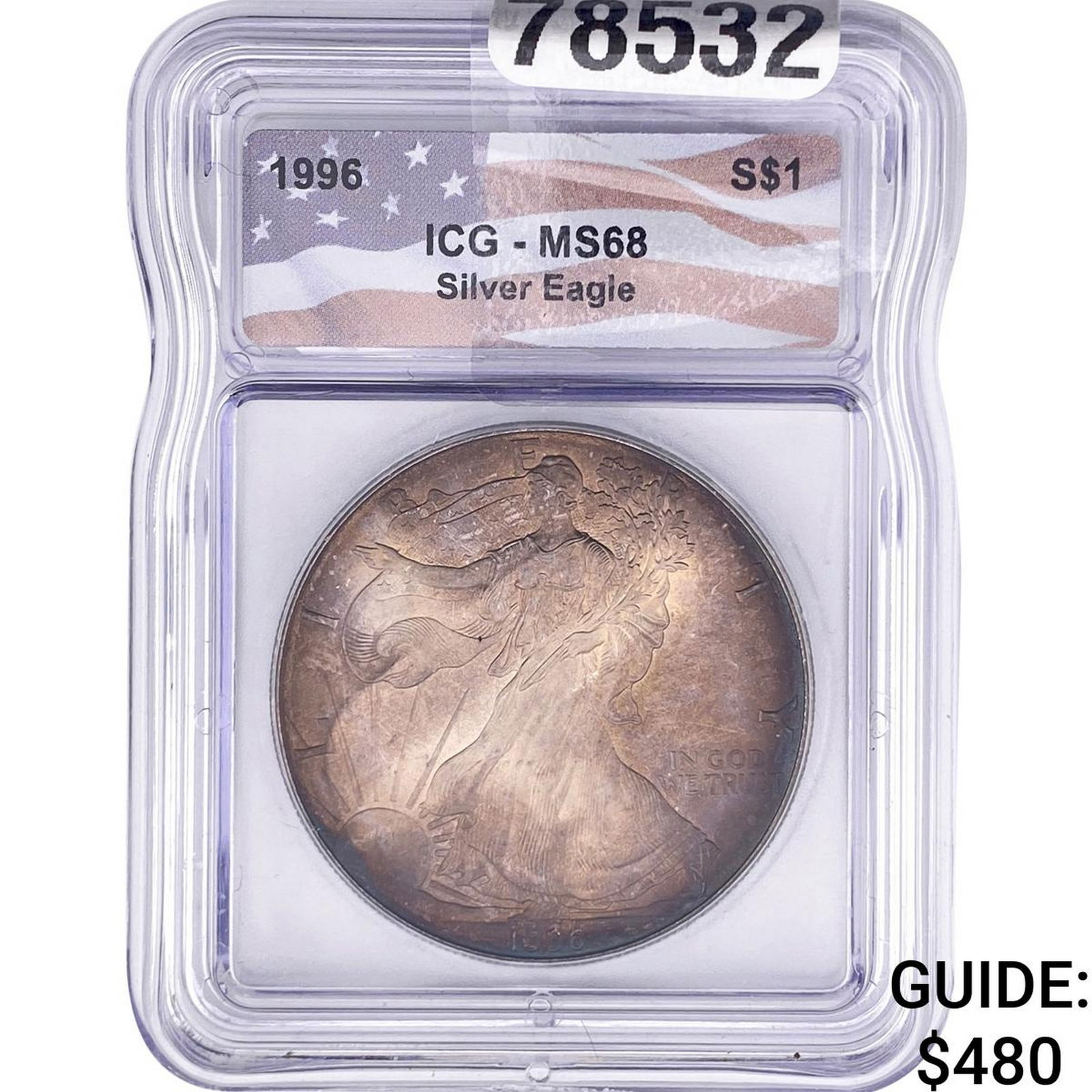 1996 Silver Eagle ICG MS68 (1 of 2)