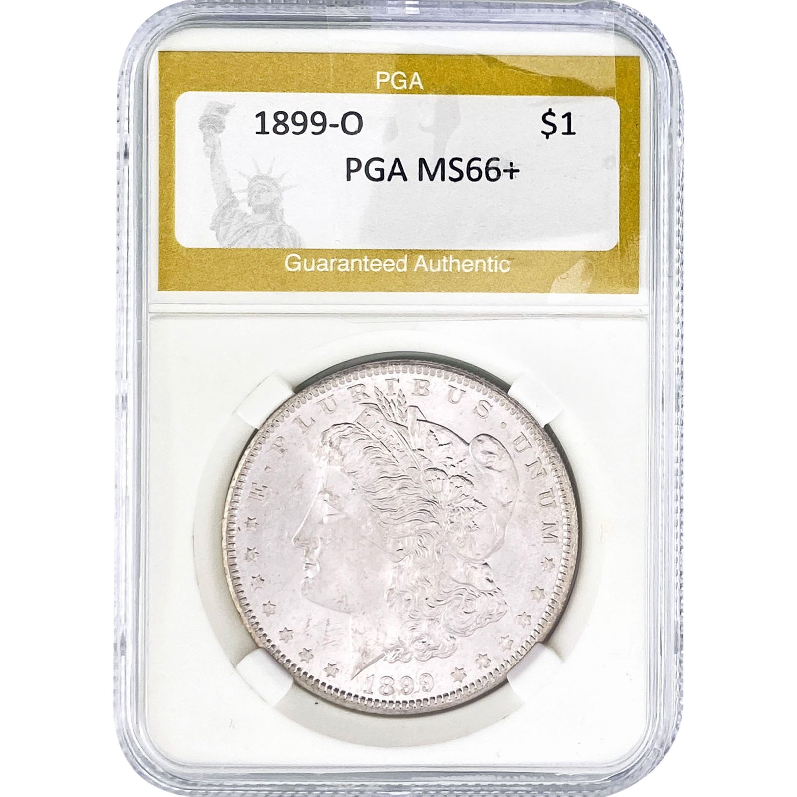 1899-O Morgan Silver Dollar PGA MS66+: 1899-O Morgan Silver Dollar PGA MS66+