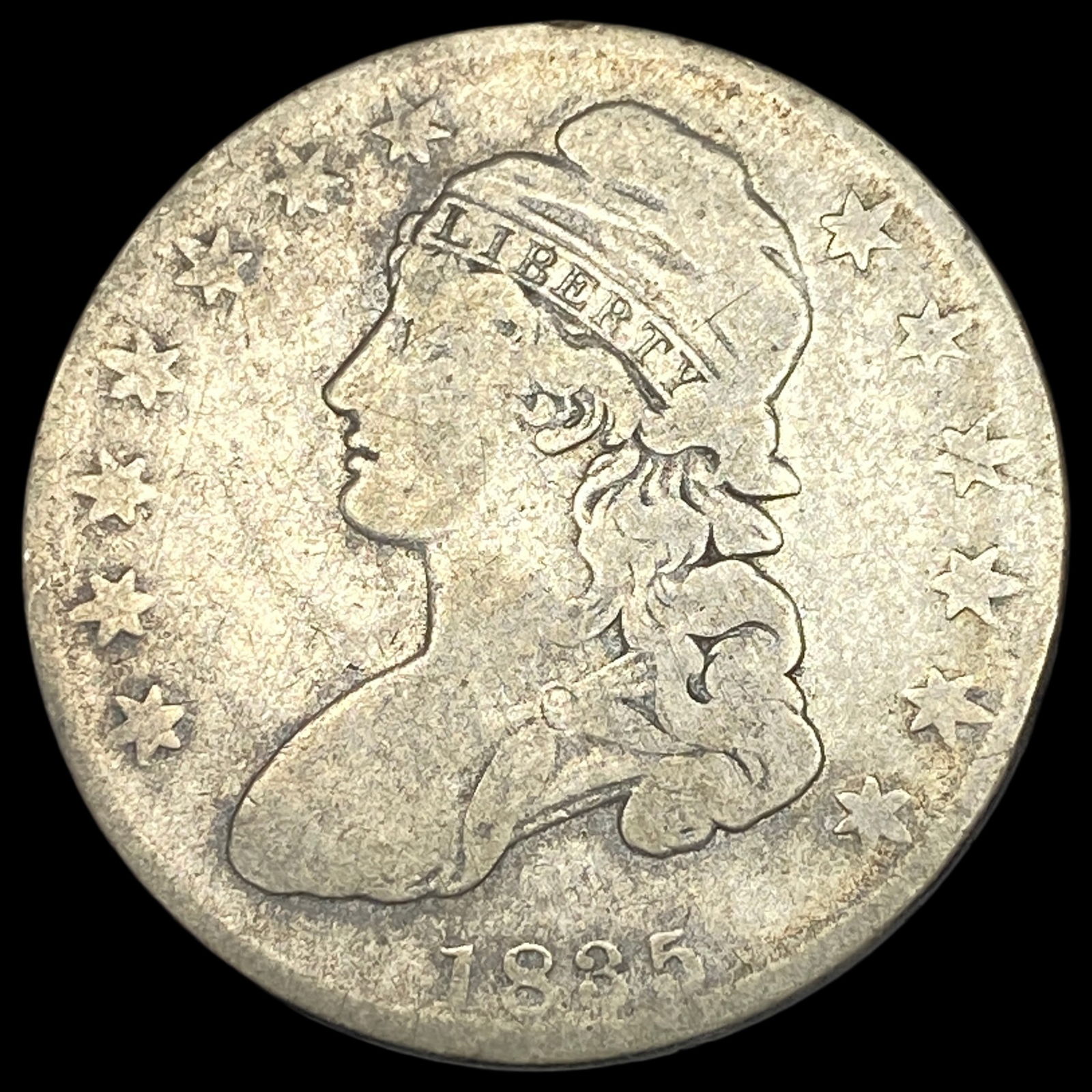 1835 Capped Bust Half Dollar LIGHTLY CIRCULATED (1 of 2)