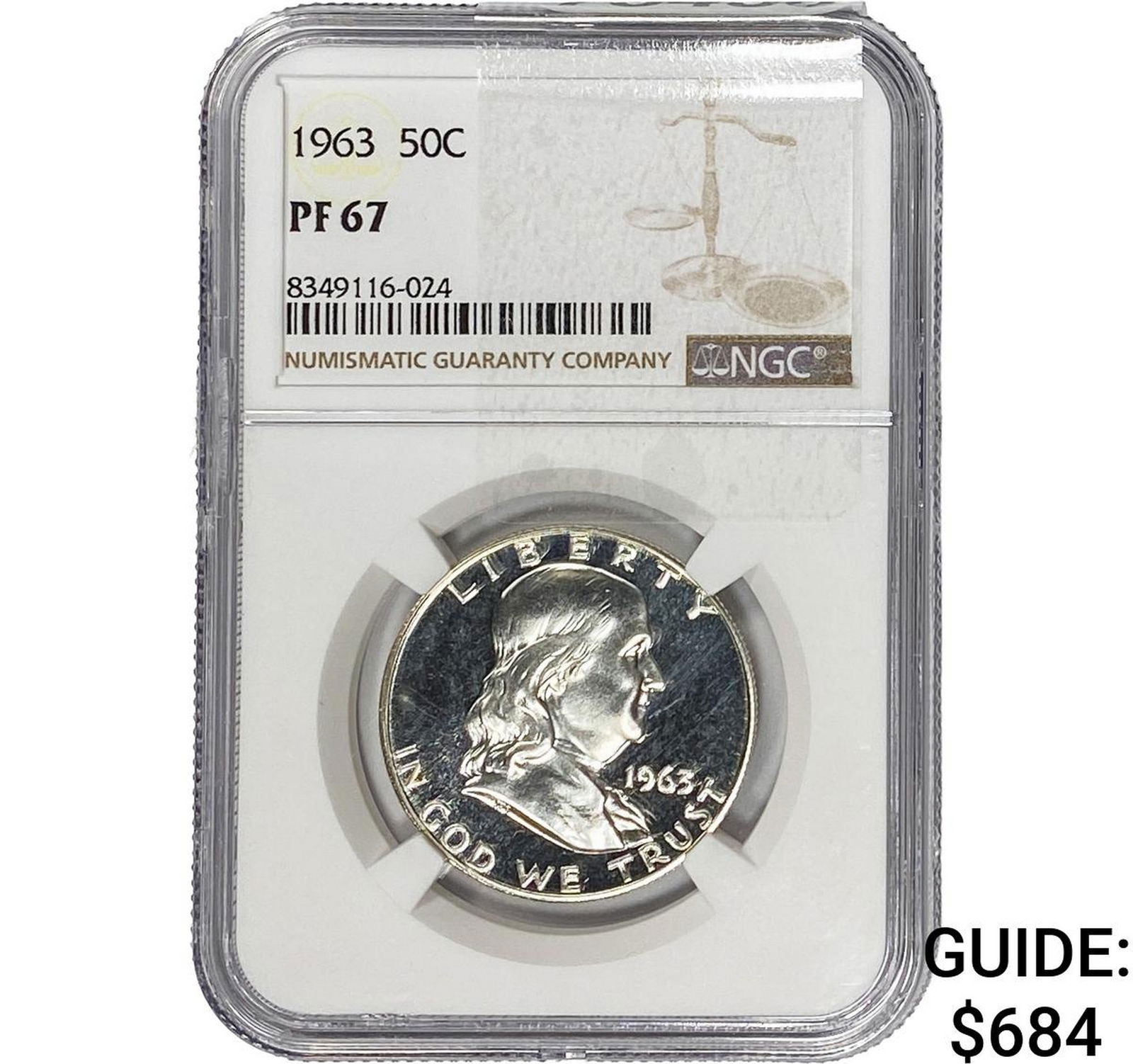 1963 Franklin Half Dollar NGC PF67 (1 of 2)