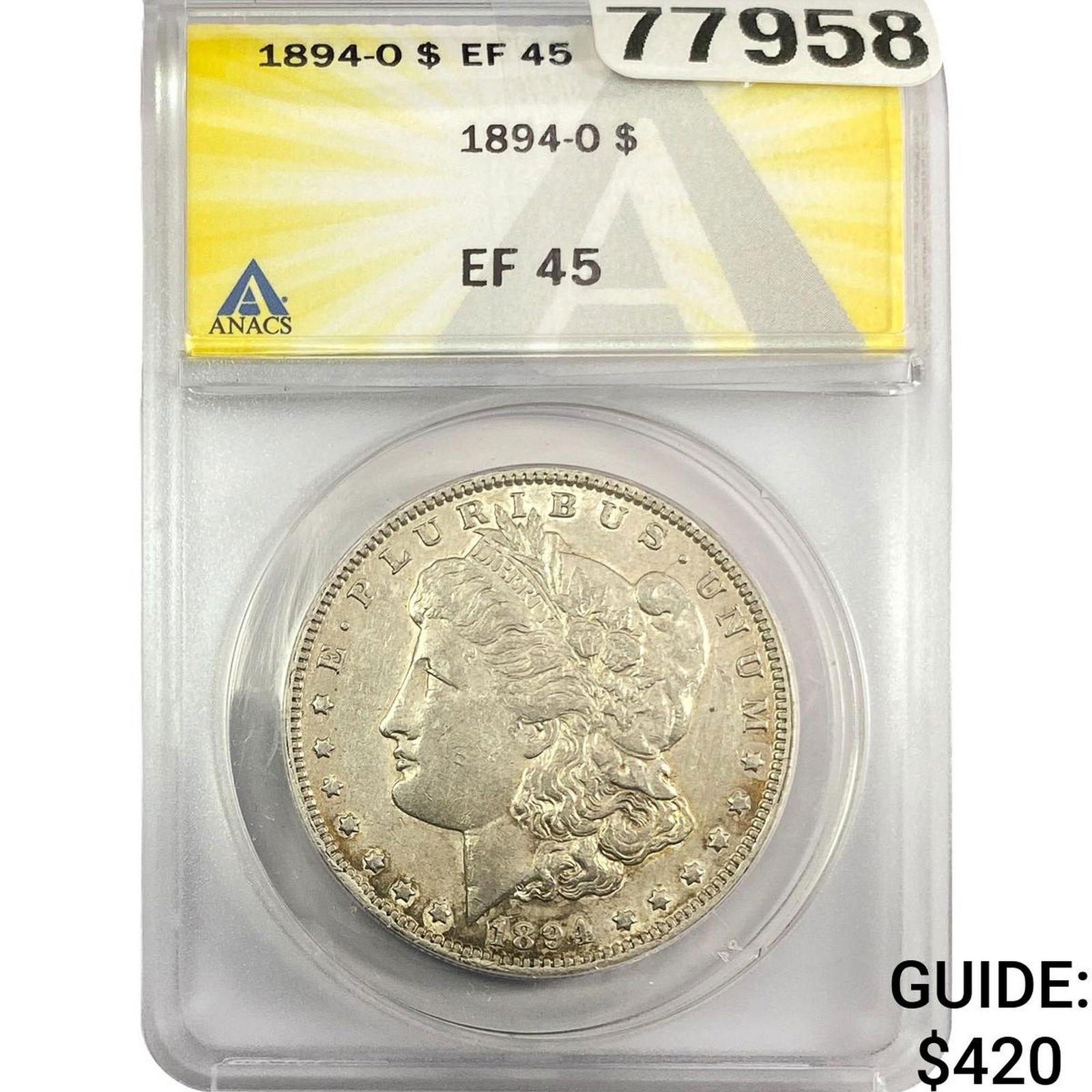 1894-O Morgan Silver Dollar ANACS EF45 (1 of 2)