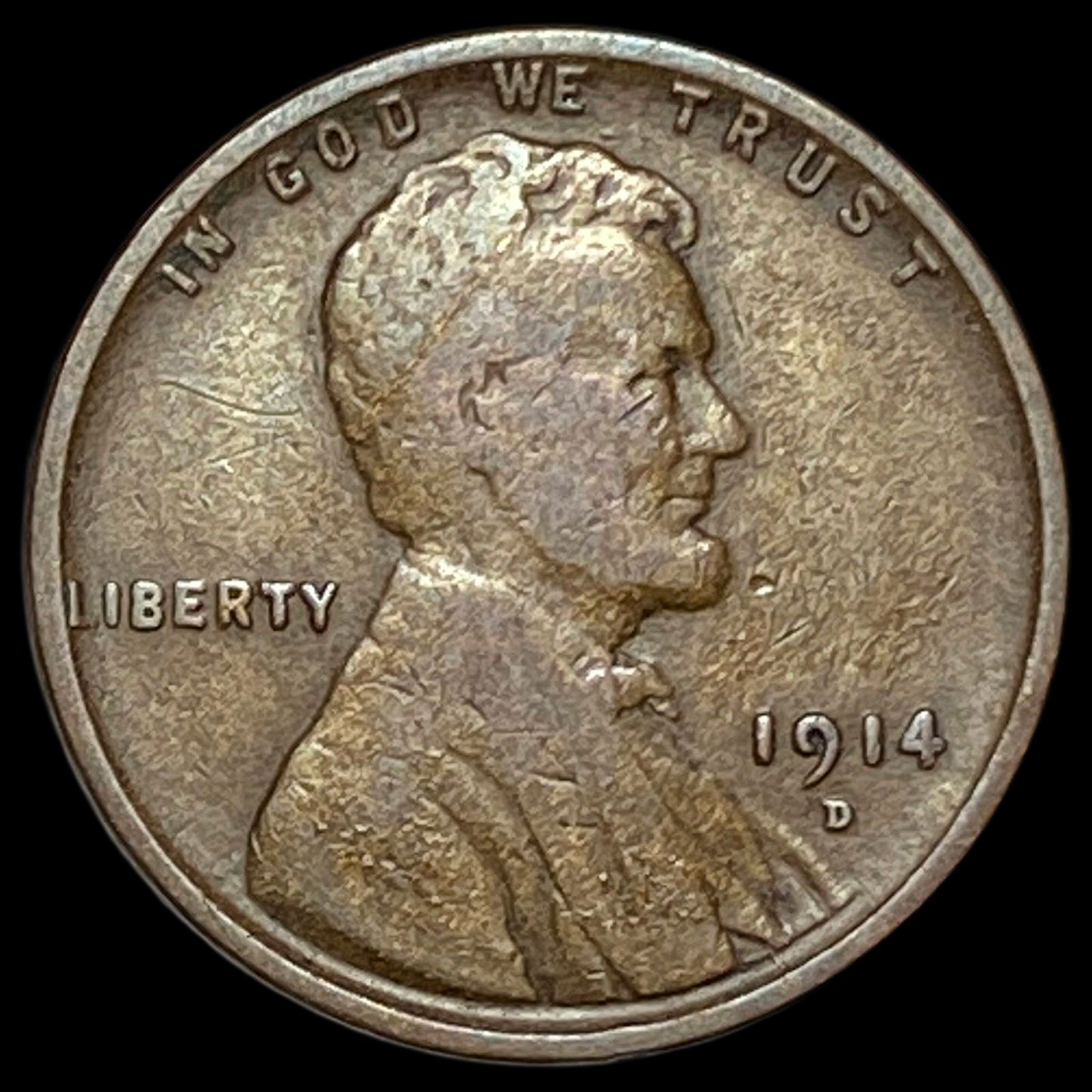 1914-D Lincoln Wheat Cent LIGHTLY CIRCULATED (1 of 2)