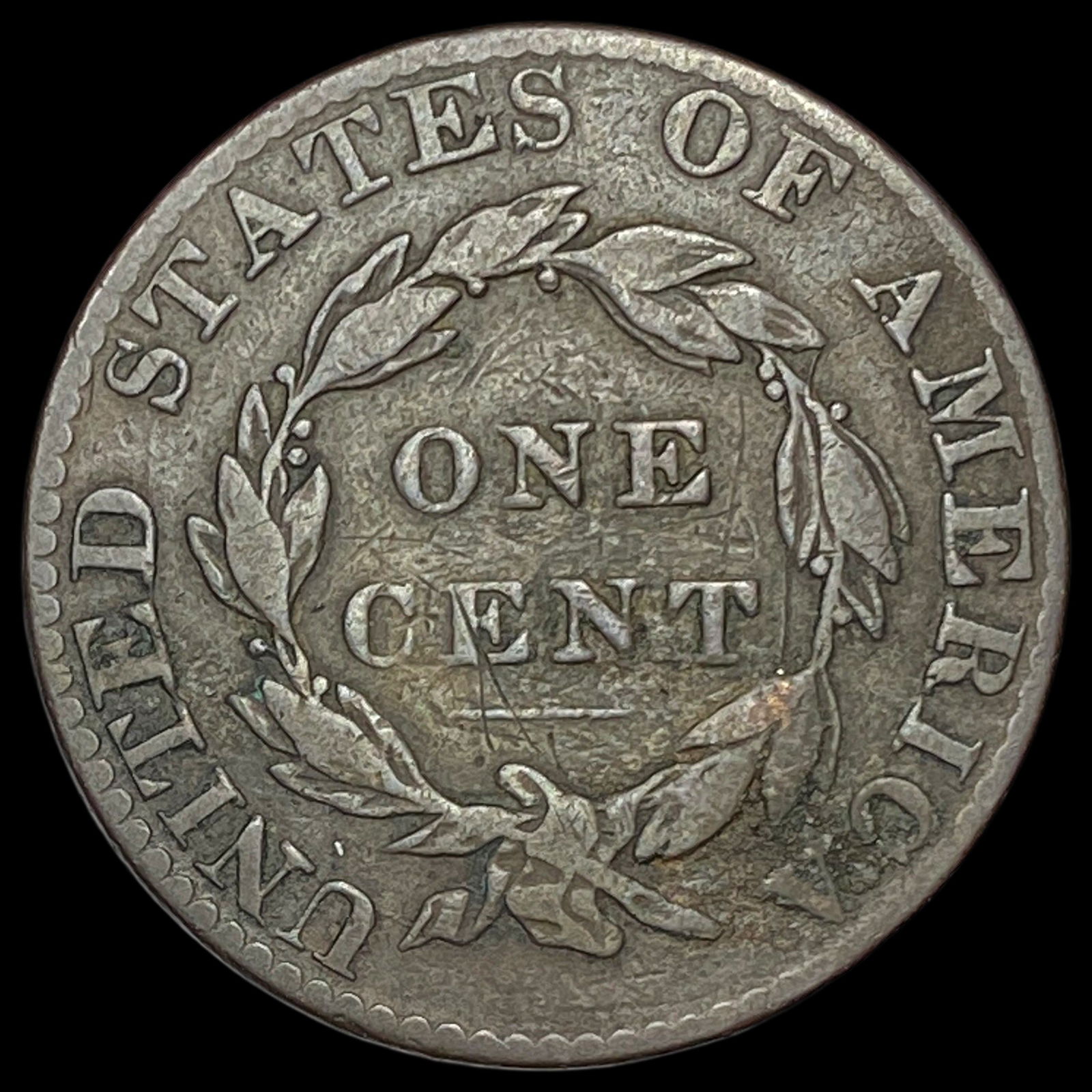 1824 Coronet Head Large Cent LIGHTLY CIRCULATED - 2