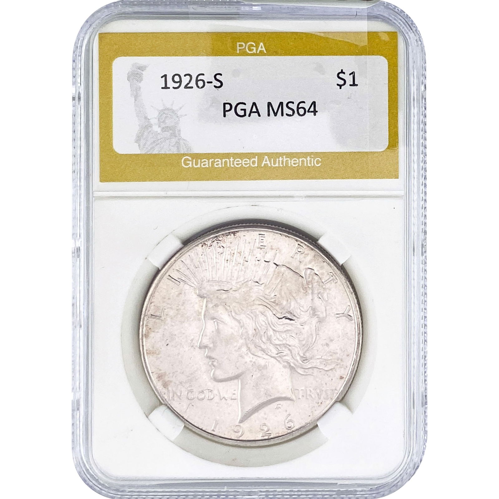 1926-S Morgan Silver Dollar PGA MS64: 1926-S Morgan Silver Dollar PGA MS64