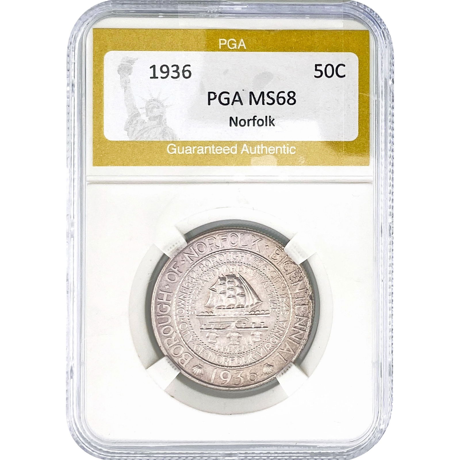 1936 Norfolk Half Dollar PGA MS68 (1 of 2)