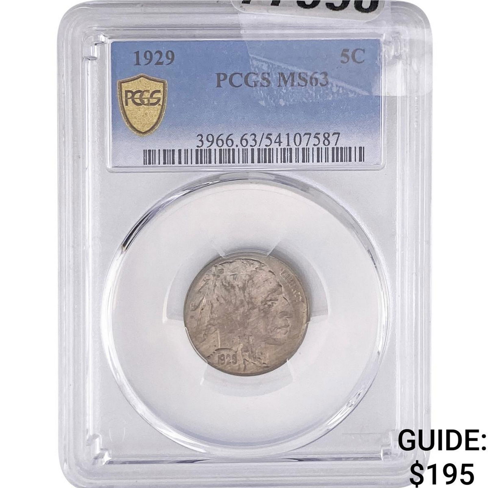 1929 Buffalo Nickel PCGS MS63: 1929 Buffalo Nickel PCGS MS63