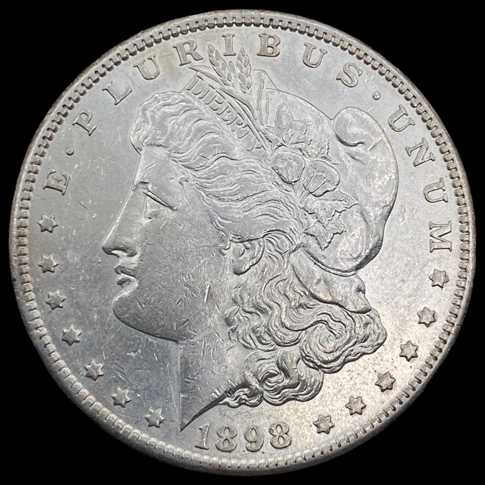 1898-S Silver Morgan Dollar CLOSELY UNCIRCULATED: 1898-S Silver Morgan Dollar CLOSELY UNCIRCULATED