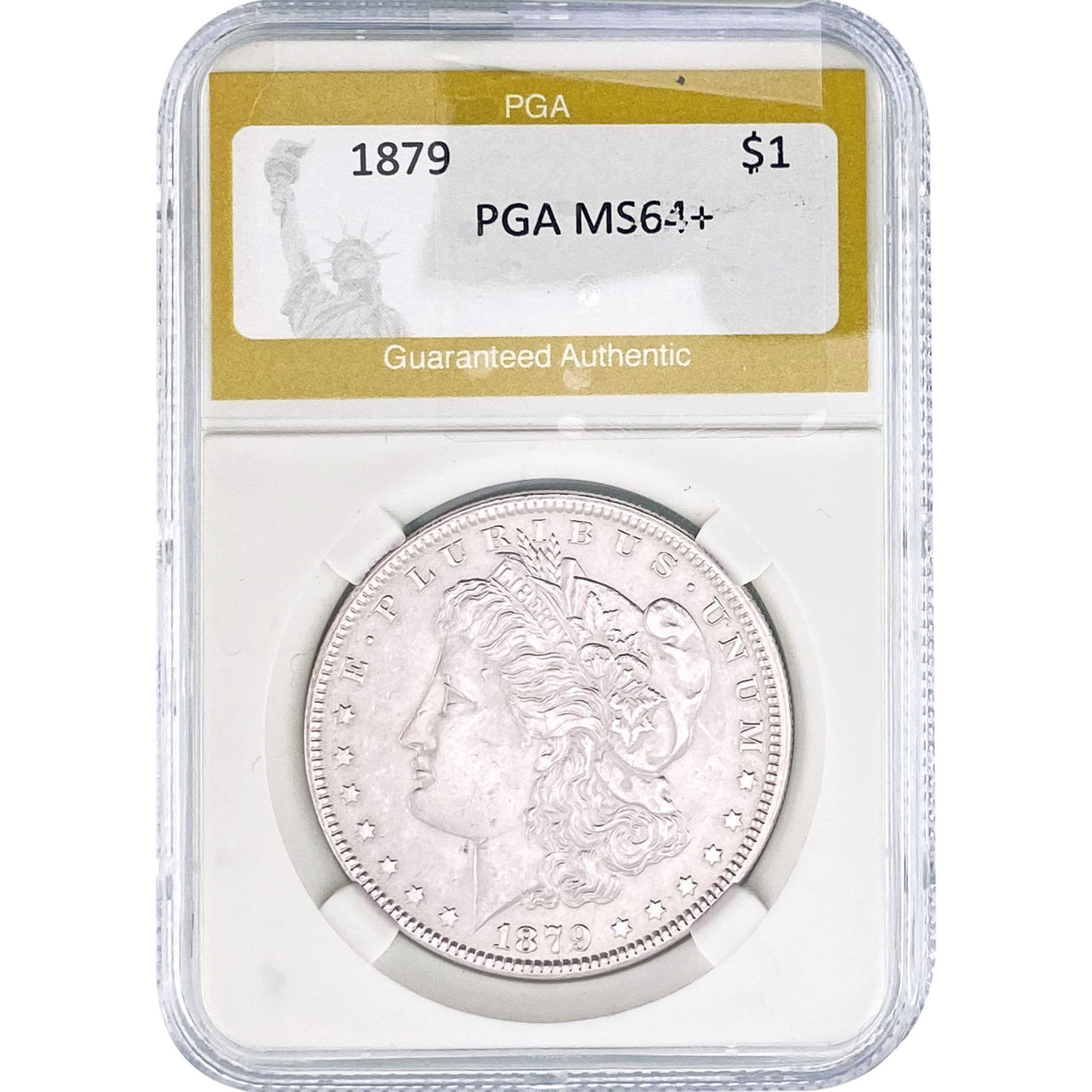 1879 Morgan Silver Dollar PGA MS64+: 1879 Morgan Silver Dollar PGA MS64+