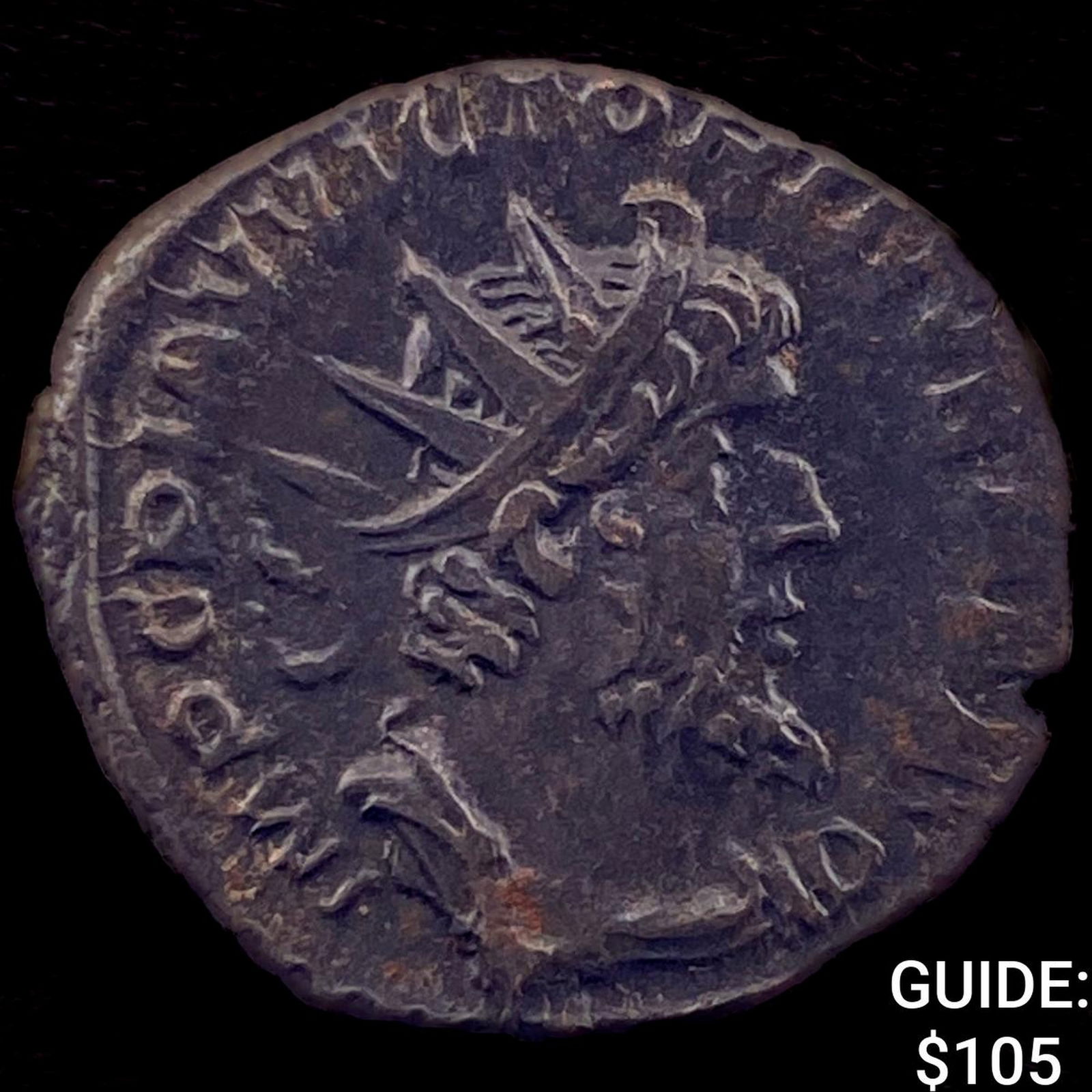 Romano-Gallic Victorunus 269-271 BI Dbl Denarius CHOICE AU: Romano-Gallic Victorunus 269-271 BI Dbl Denarius CHOICE AU