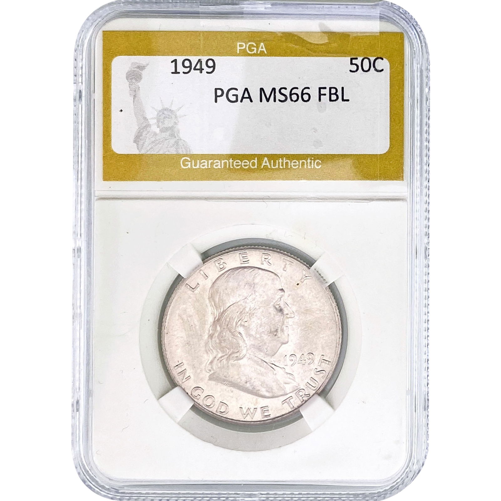 1949 Franklin Half Dollar PGA MS66 FBL (1 of 2)