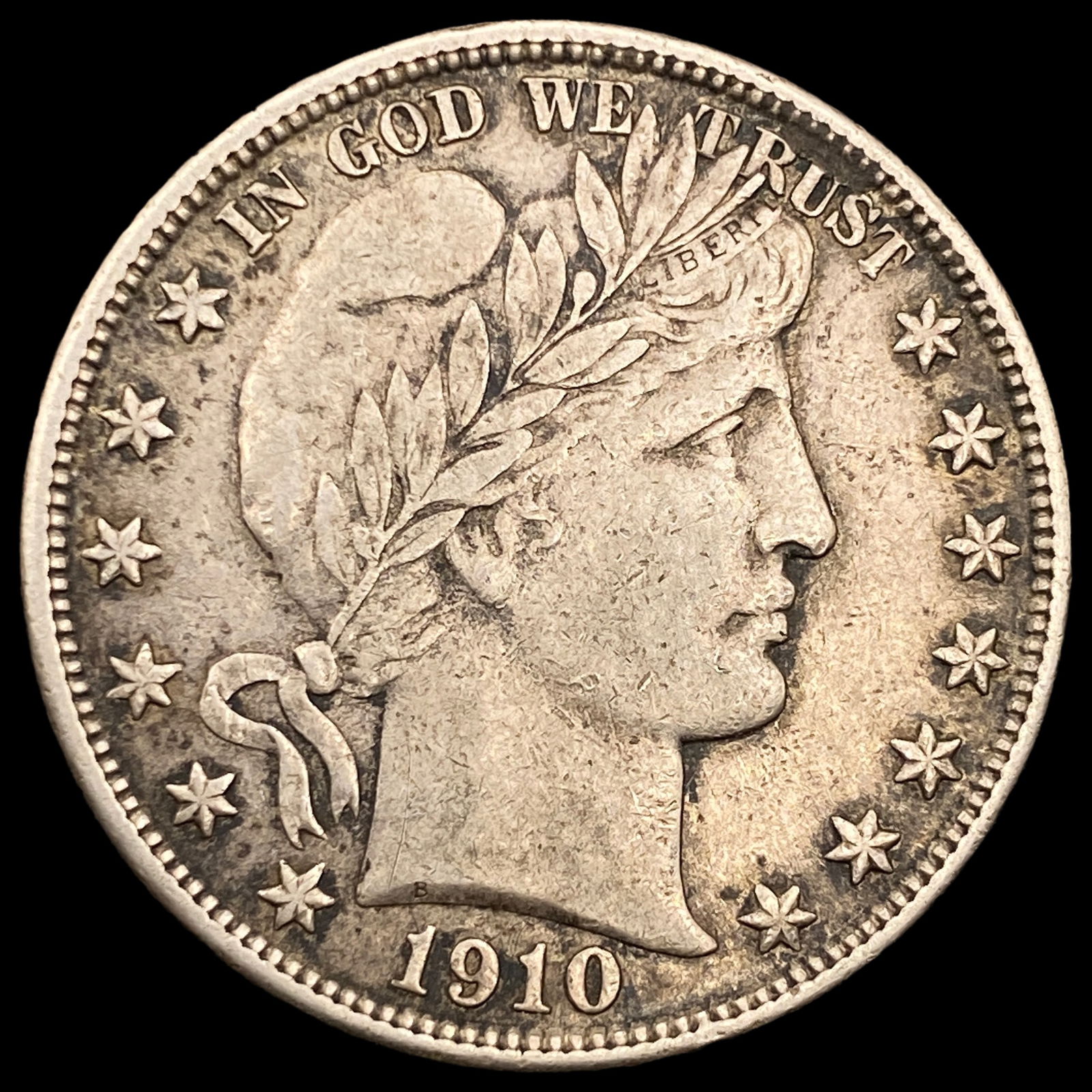1910-S Silver Barber Half Dollar NEARLY UNCIRCULATED (1 of 2)