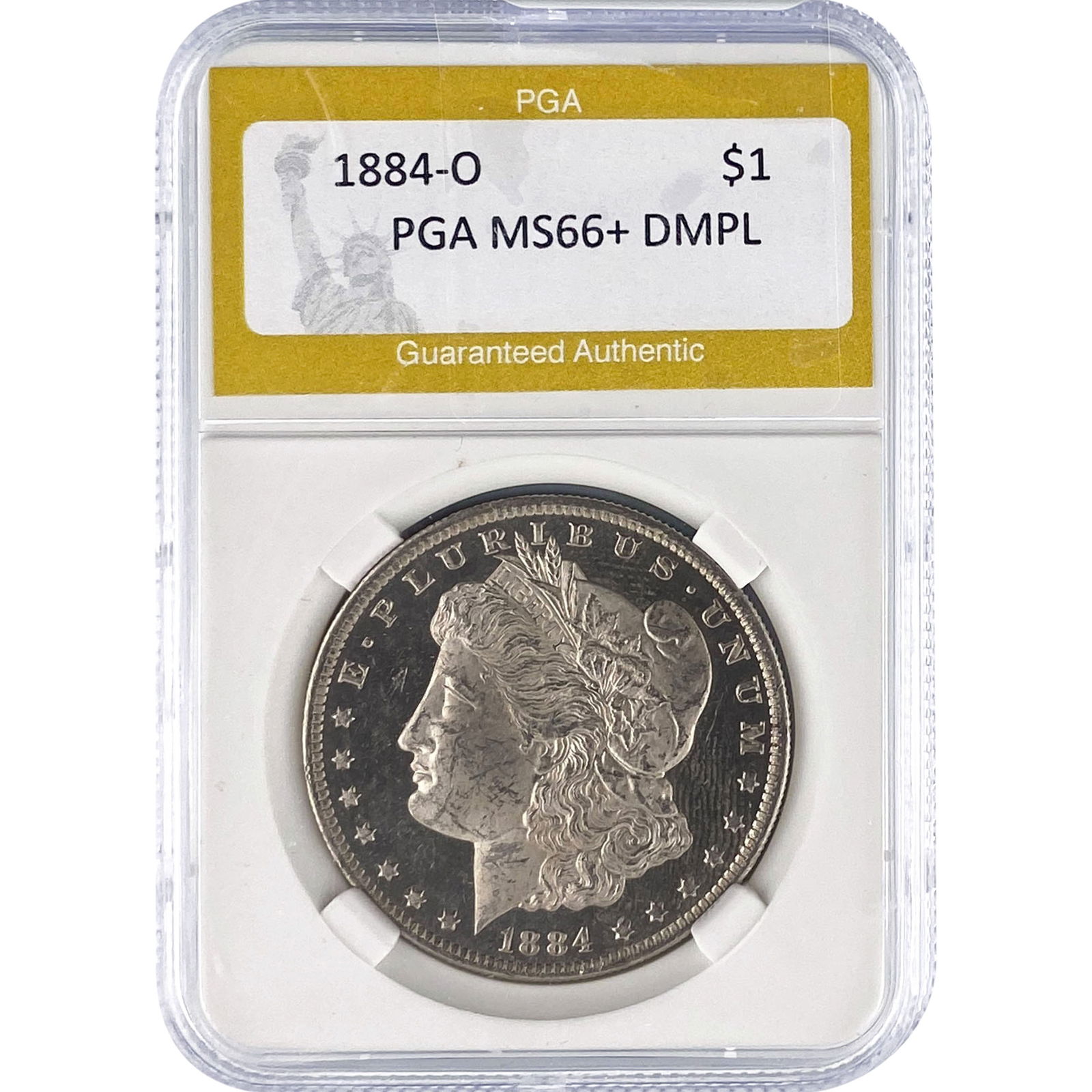 1884-O Morgan Silver Dollar PGA MS66+ DMPL (1 of 2)