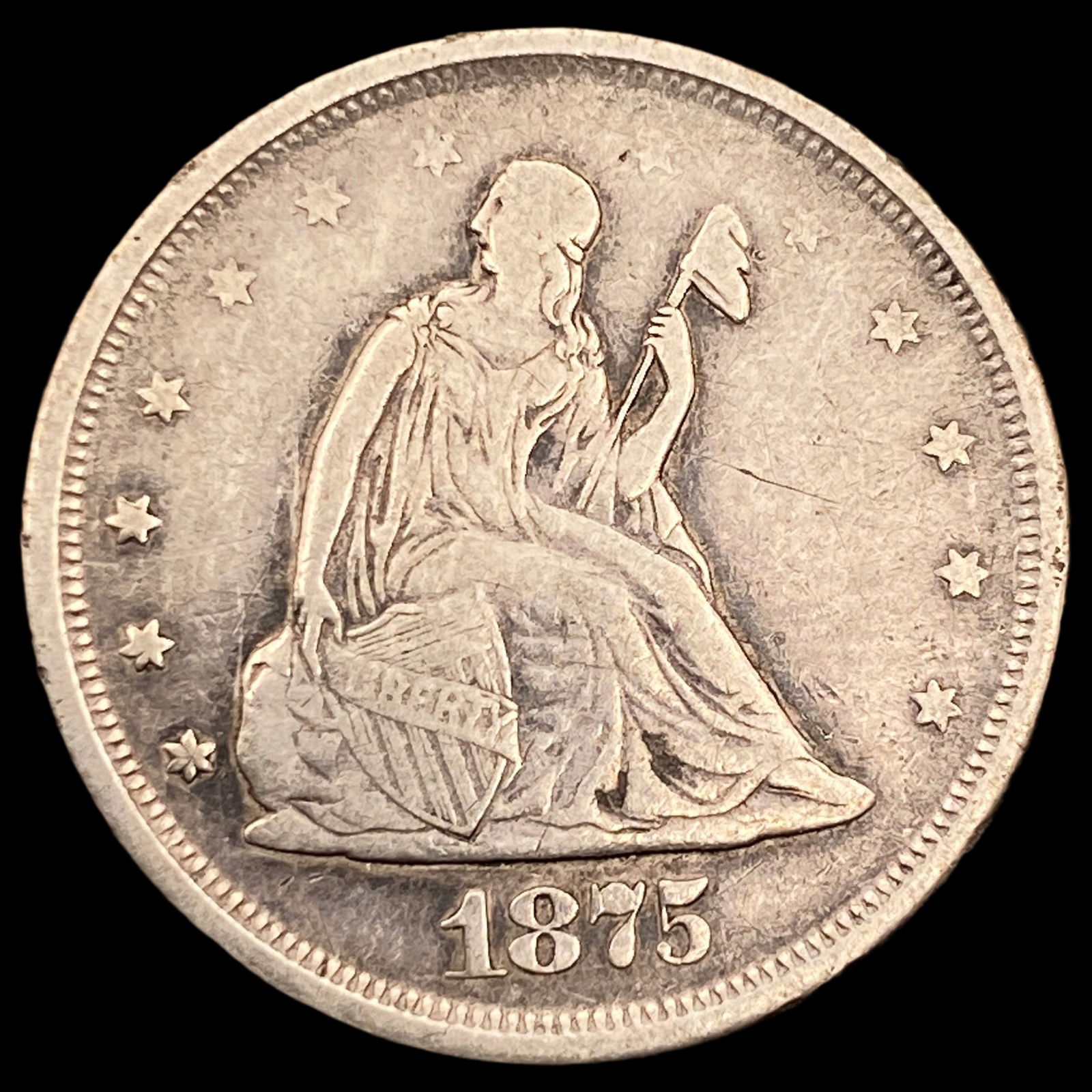 1875-S Twenty Cent Piece ABOUT UNCIRCULATED (1 of 2)