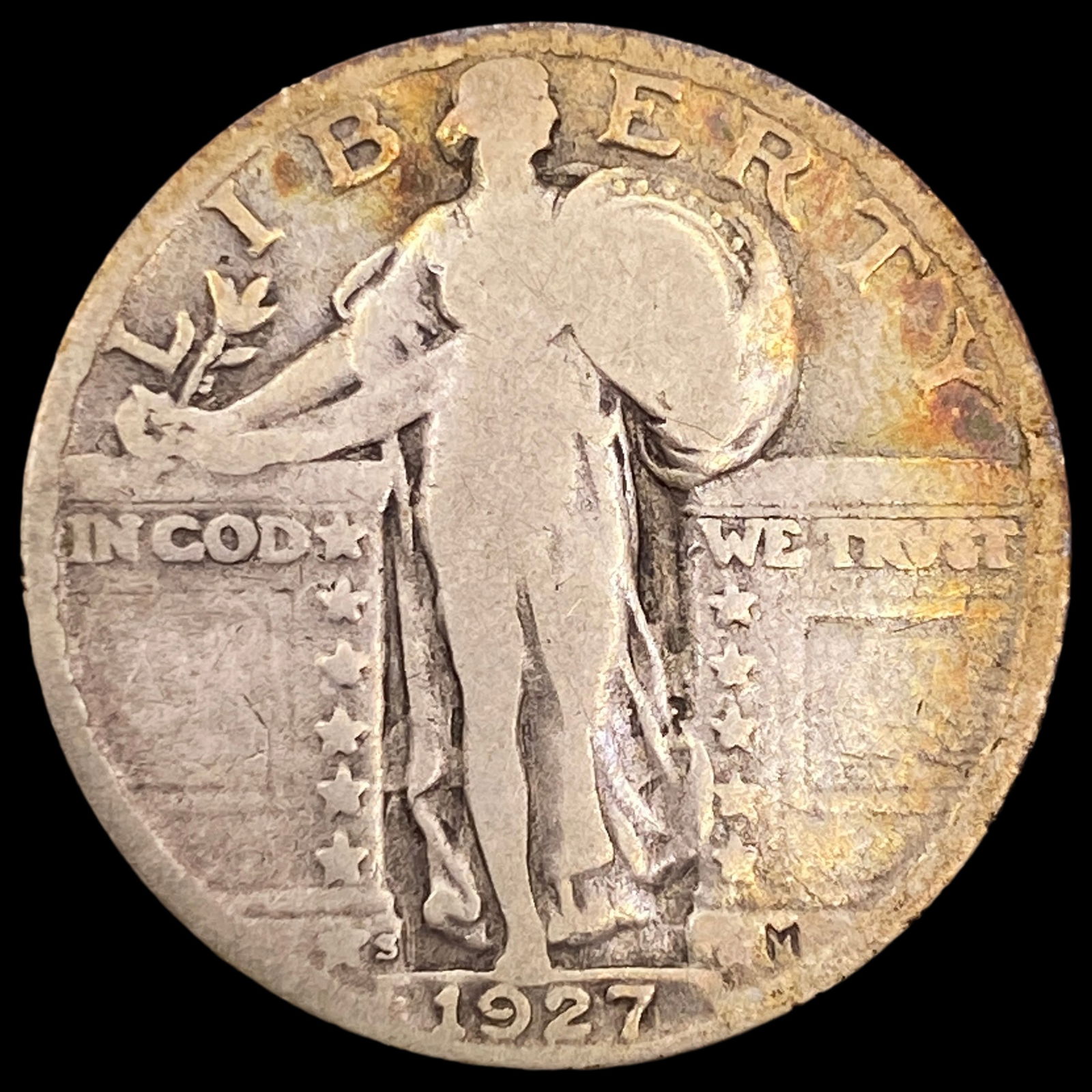 1927-S Standing Liberty Quarter NICELY CIRCULATED (1 of 2)