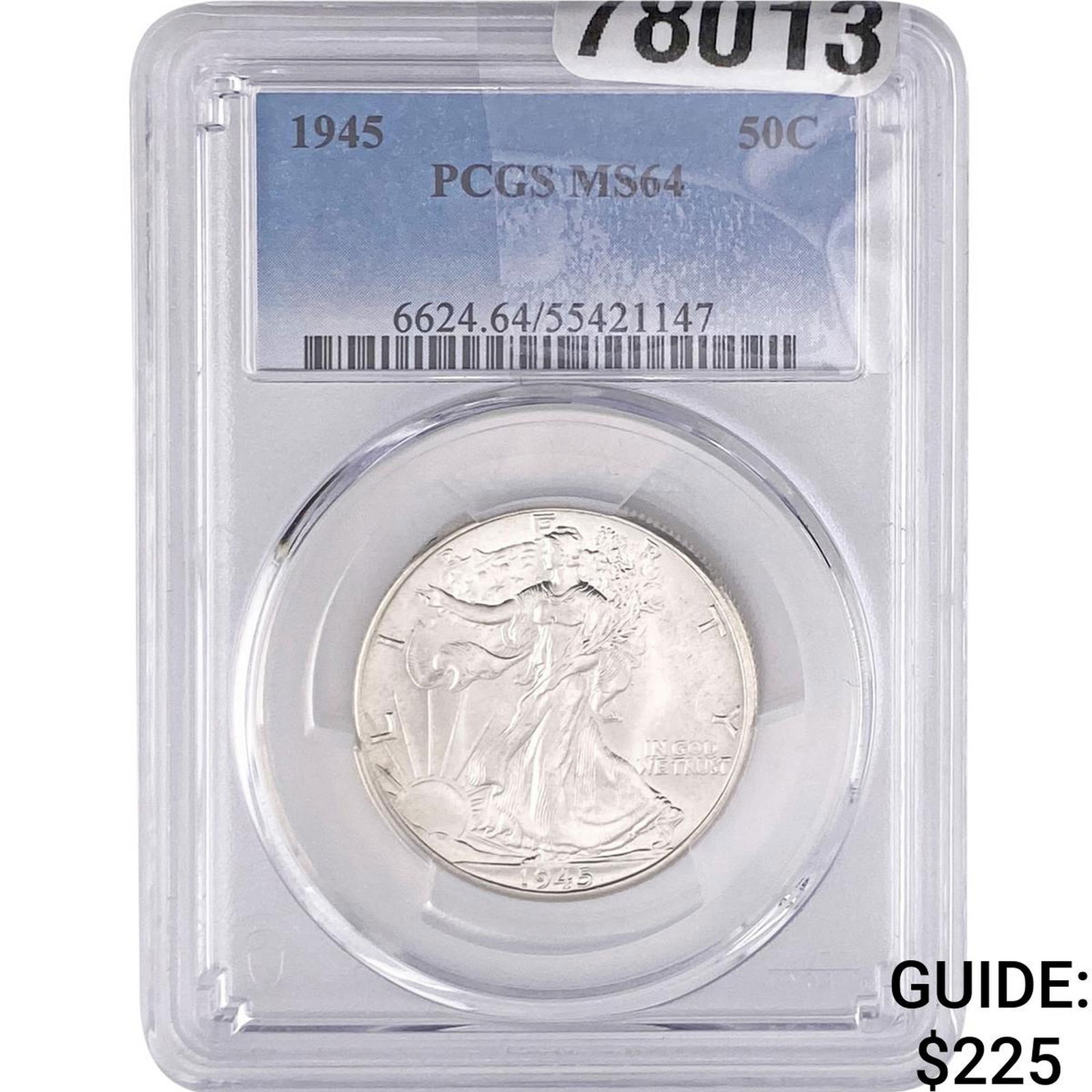 1945 Walking Liberty Half Dollar PCGS MS64 (1 of 2)