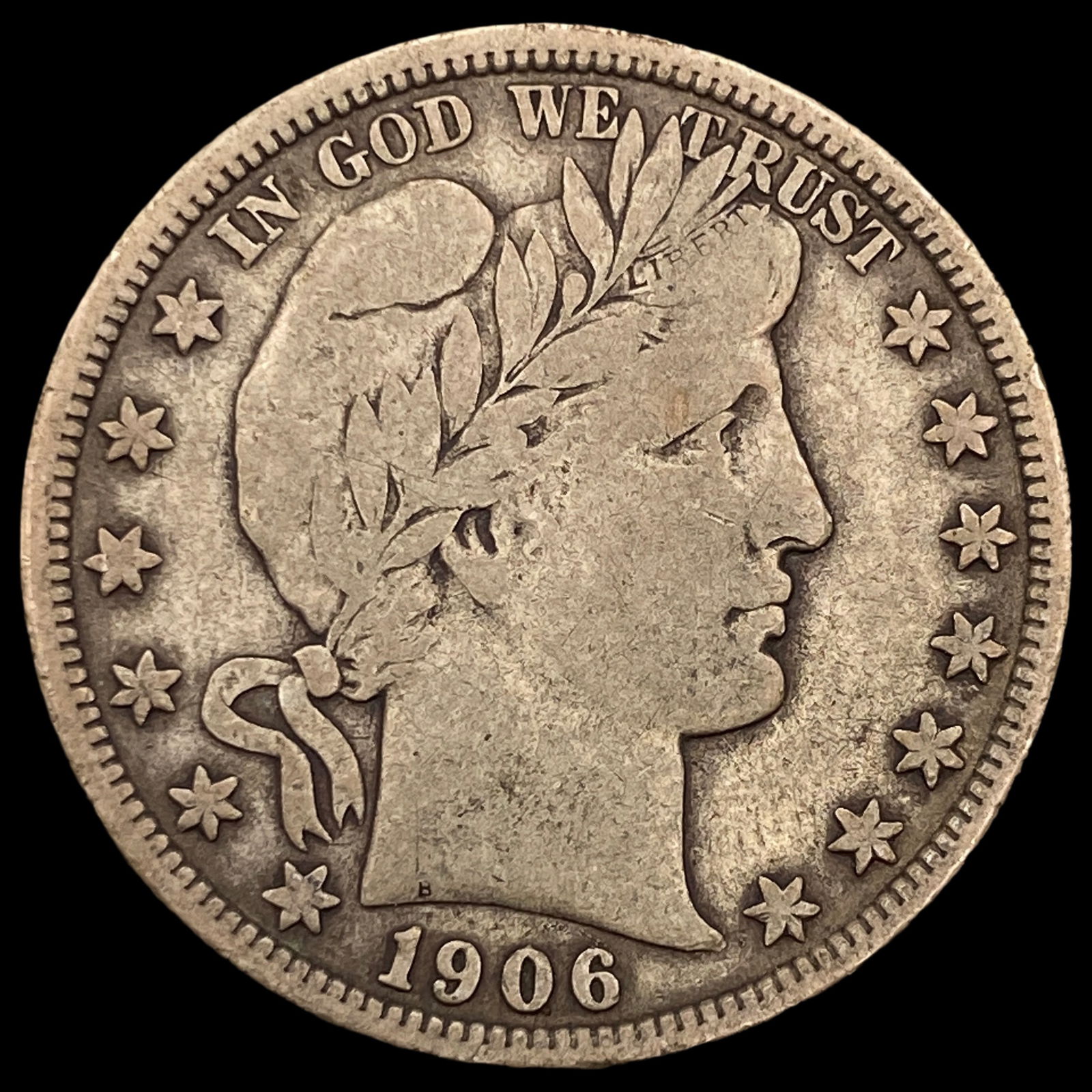 1906-D Silver Barber Half Dollar LIGHTLY CIRCULATED (1 of 2)