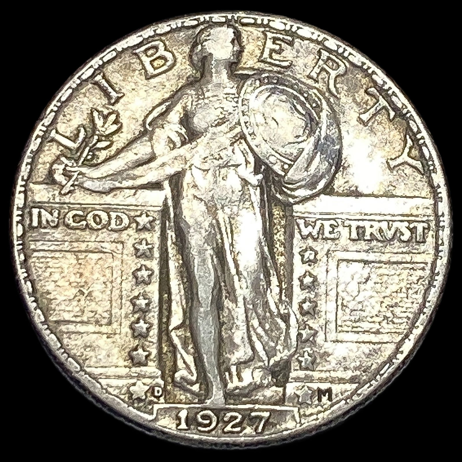 1927-D Standing Liberty Quarter NEARLY UNCIRCULATED (1 of 2)